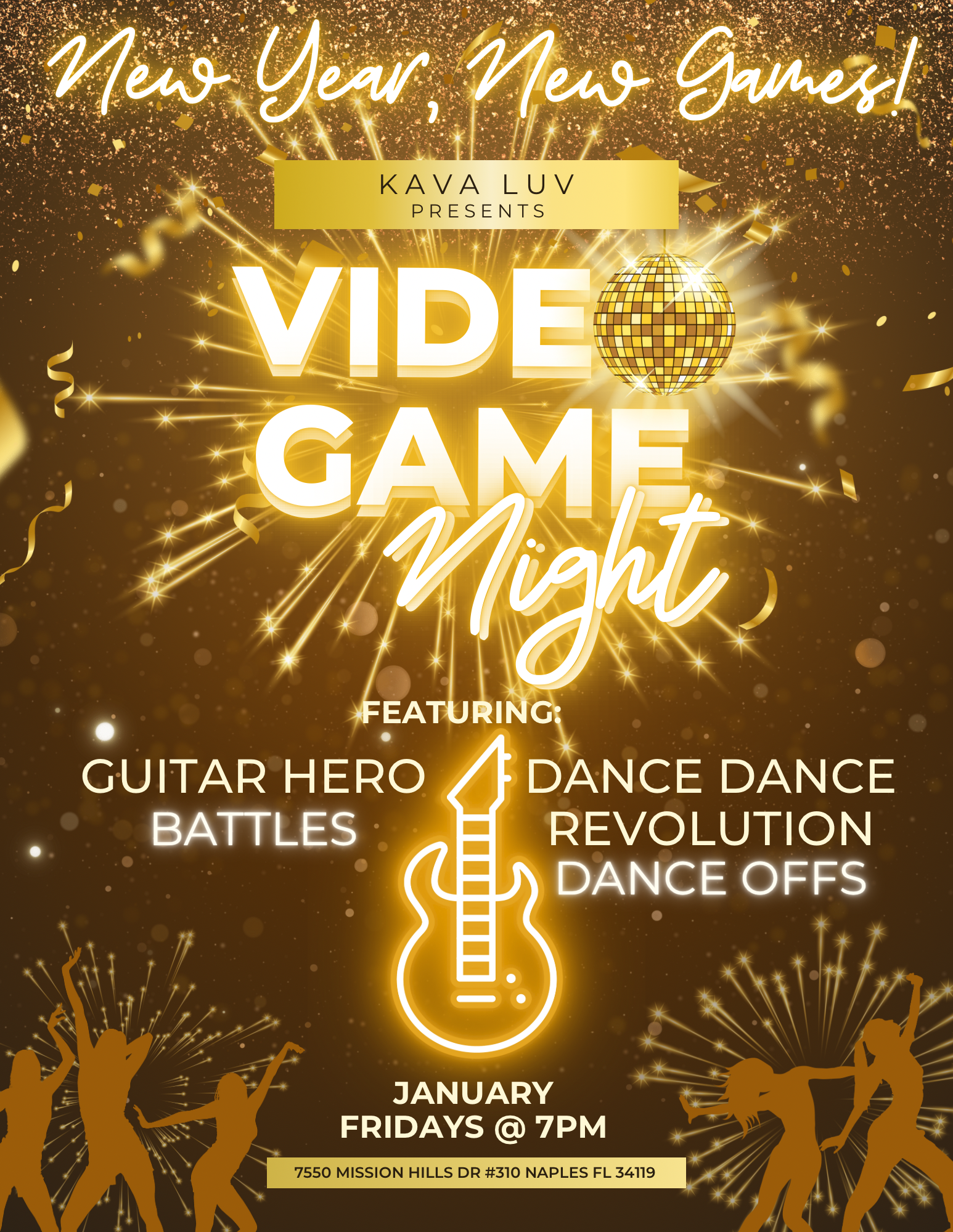 Unleashing Fun: Kava Luv's Game Night in January 2024