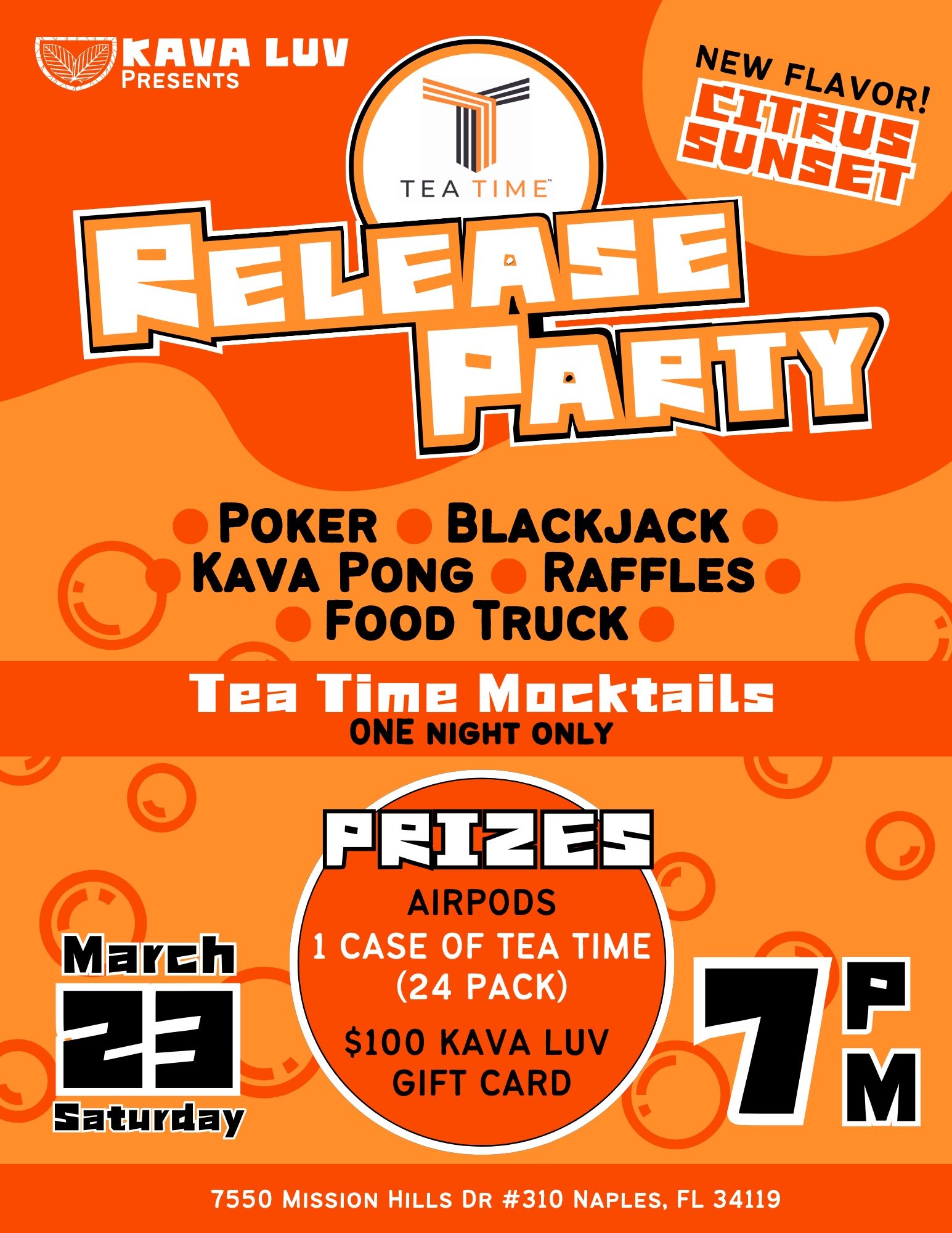 Sip, Play, and Unwind: The Tea Time Release Party at Kava Luv