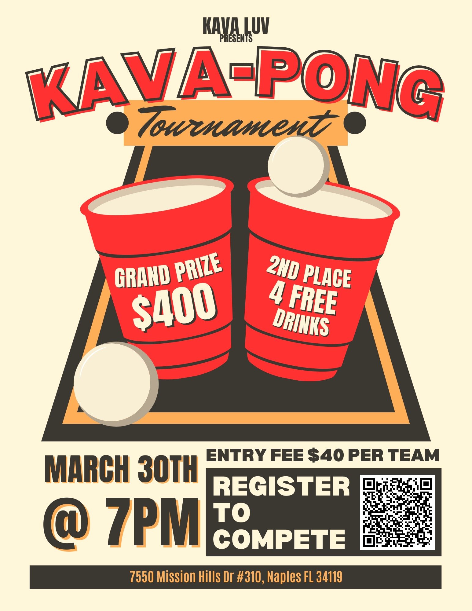 Join the Excitement: Kava Pong Tournament at Kava Luv!