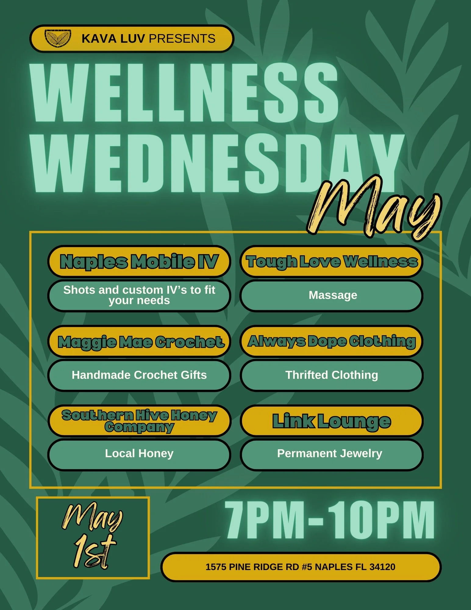Unwind and Rejuvenate at Kava Luv's Wellness Wednesday Event
