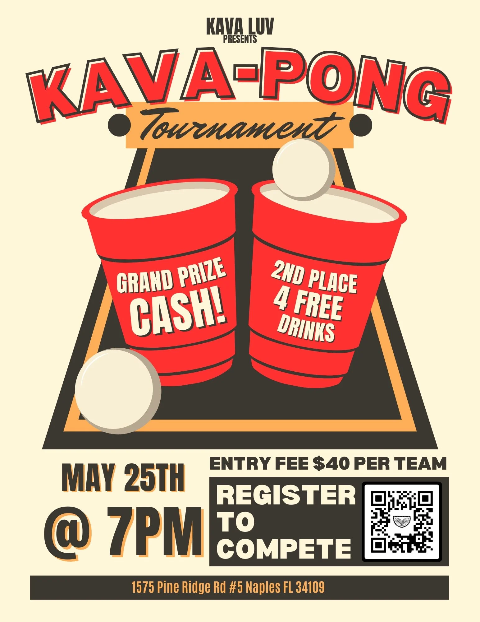 Get Your Game On: Kava Luv's Kava Pong Tournament Returns on May 25th!