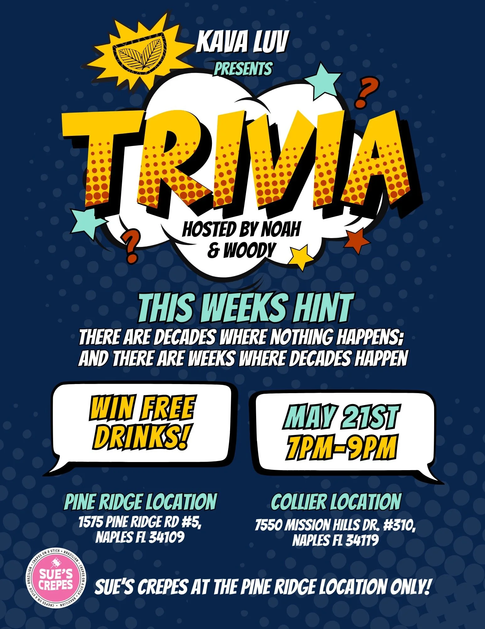  Dive into Fun and Facts at Kava Luv’s Trivia Night!