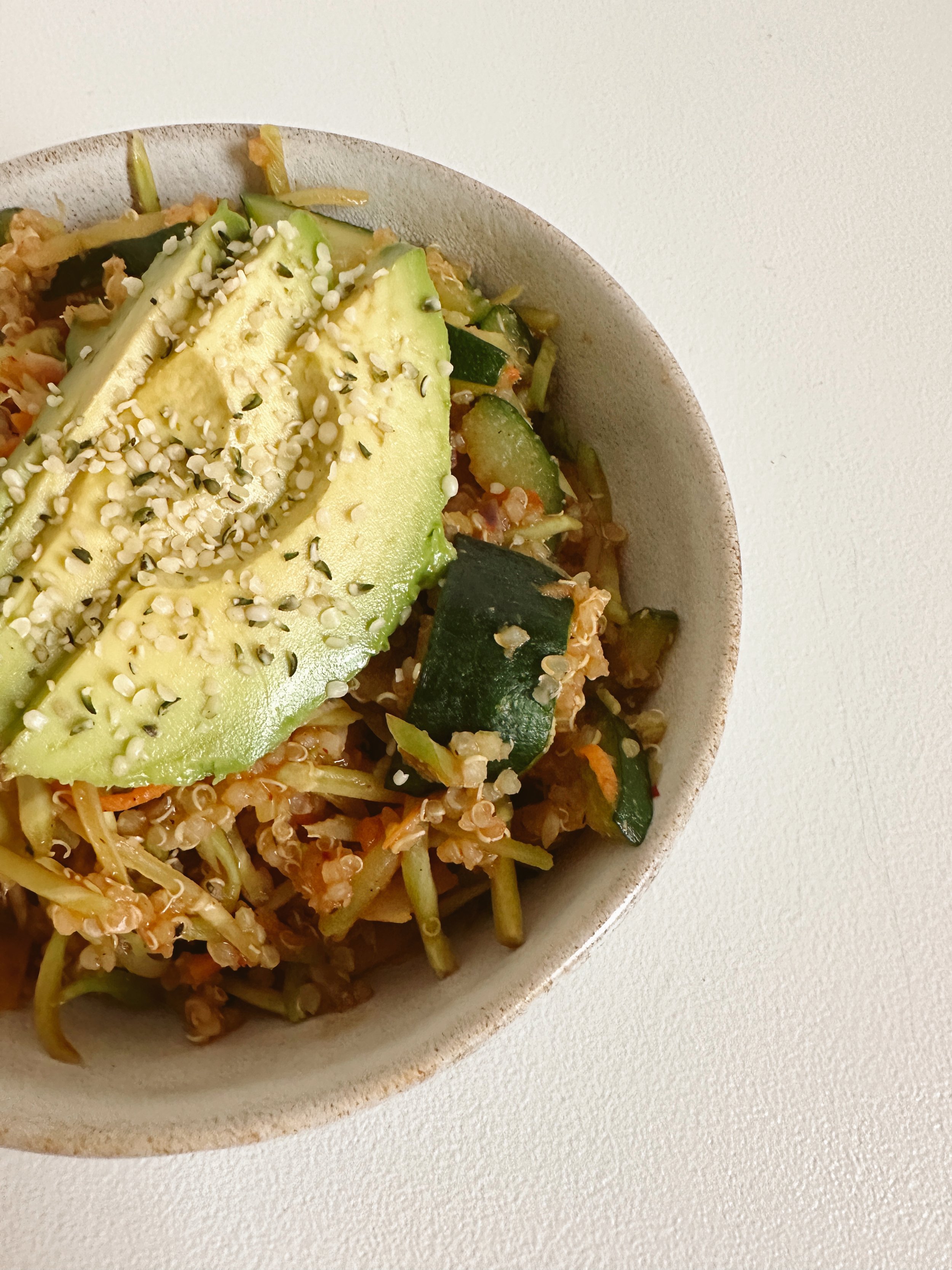 Quinoa Kimchi Stir Fry