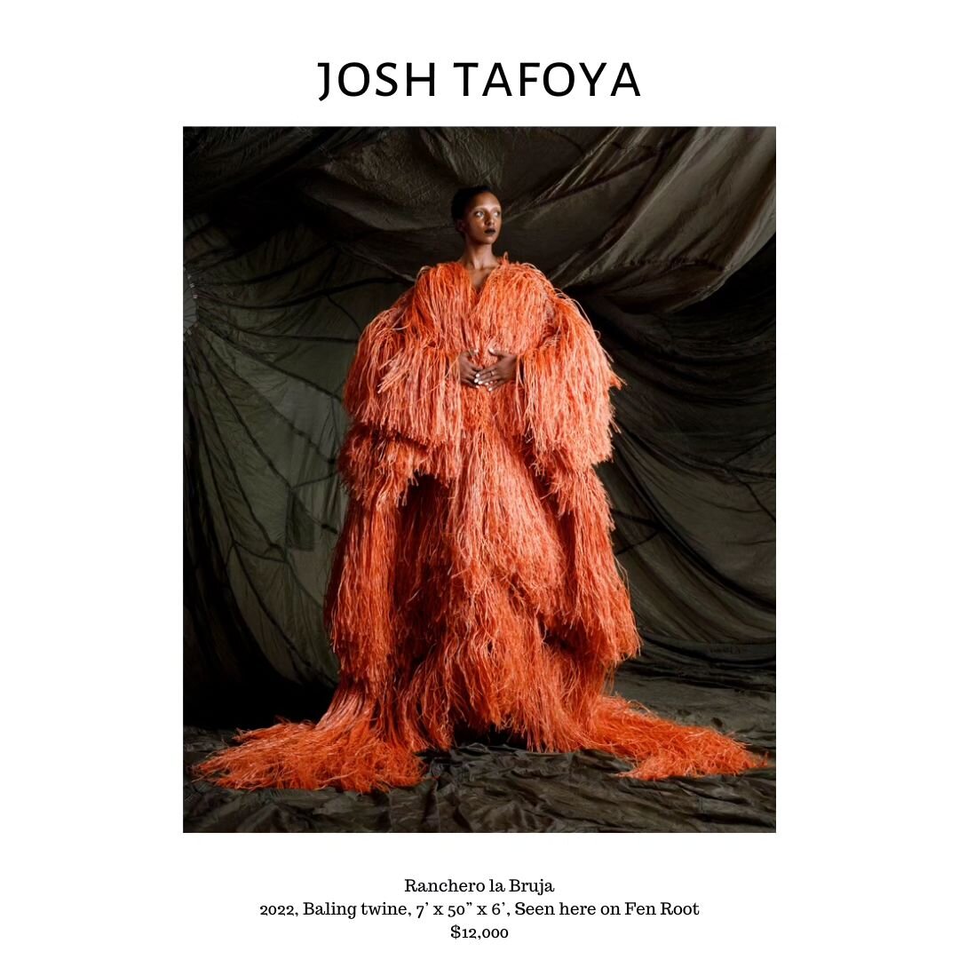 Last chance to see VIEWPOINT artist Josh Tafoya's stunning work. On view through 5/14 @josh_tafoya_ 
Works are available:
Ranchero la Bruja, $12,000
Bruja, $3,500
DM for purchase information 

&quot;A textile artist born and raised in Taos, NM, Tafoy