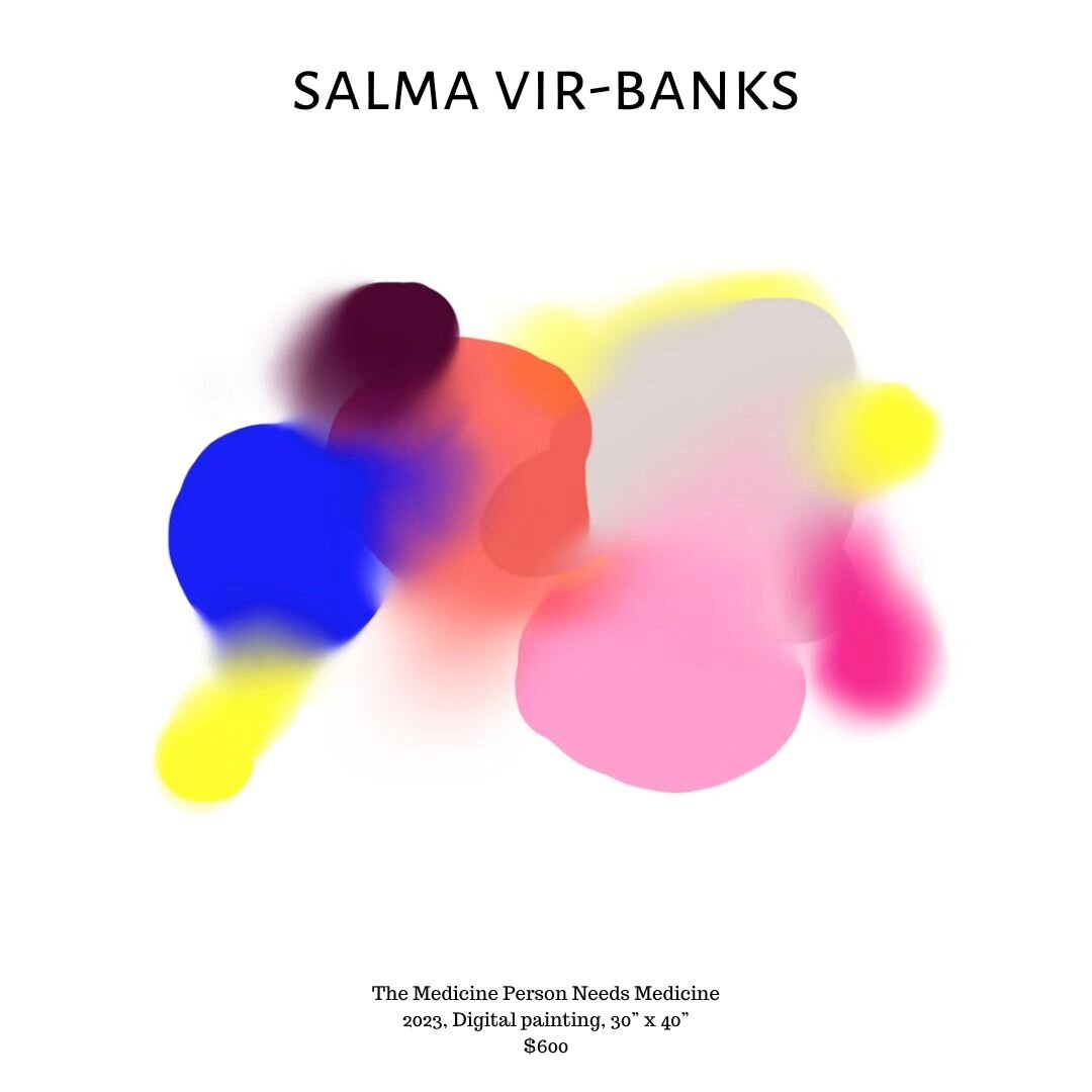 Last Chance to view VIEWPOINT artist Salma Vir-Banks' digital work, The Medicine Person Needs Medicine
@salmavir 
This work is available to purchase. $600. DM for purchase information.

&quot;As an interdisciplinary and intermodal artist, there are v