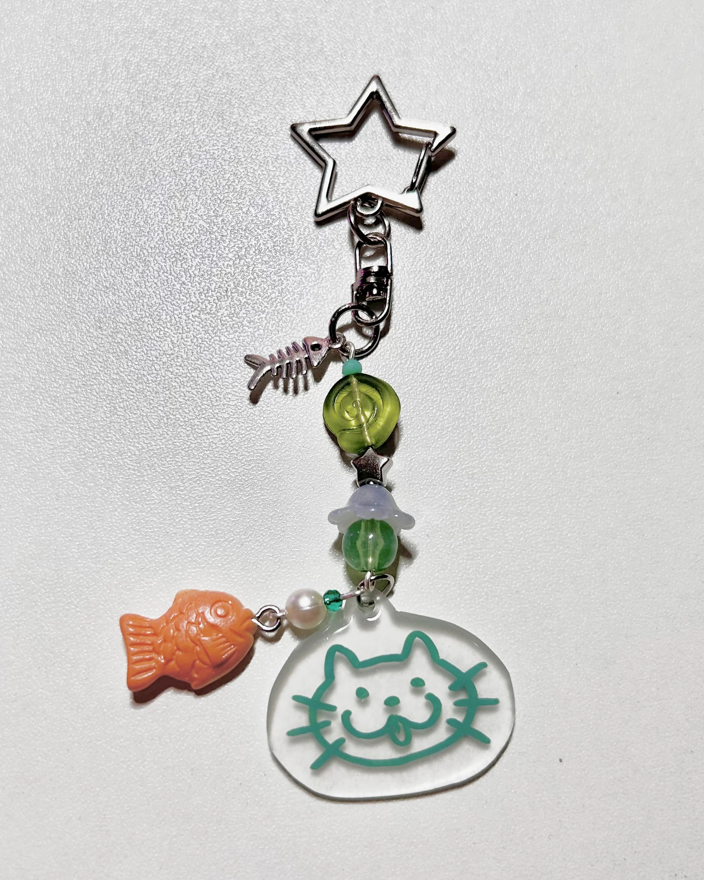 fishy kitty keychain, 2025
