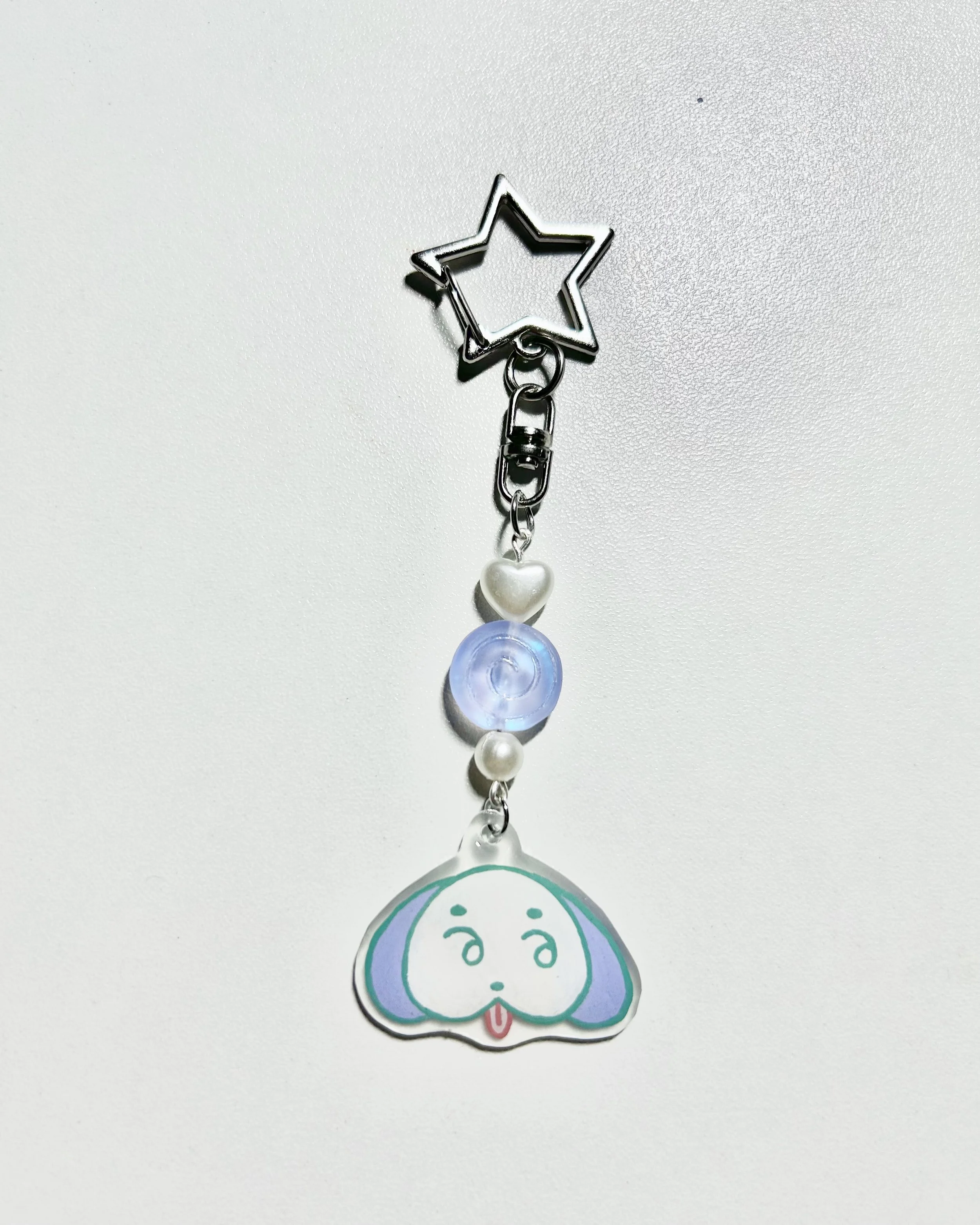 doggie face keychain, 2025