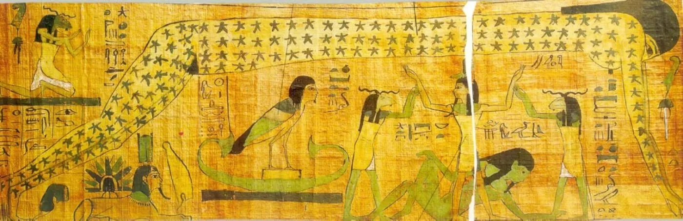 Kemetic (Ancient Egyptian) Geb-Nut Tableau Reference