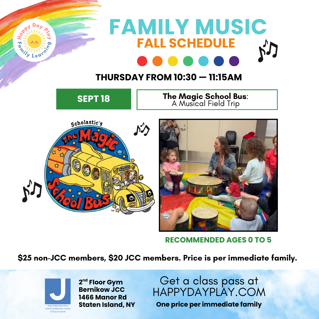 Family Music Class: THE MAGIC SCHOOL BUS: A MUSICAL FIELD TRIP, Ages 0 to 5 Years