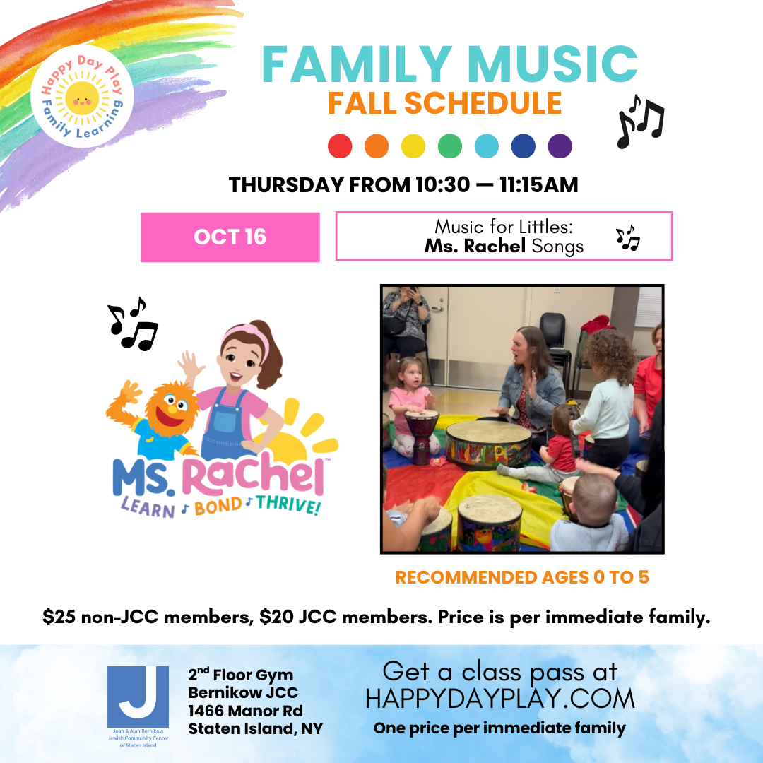 Family Music Class: MUSIC FOR LITTLES: MS. RACHEL SONGS, Ages 0 to 5 Years