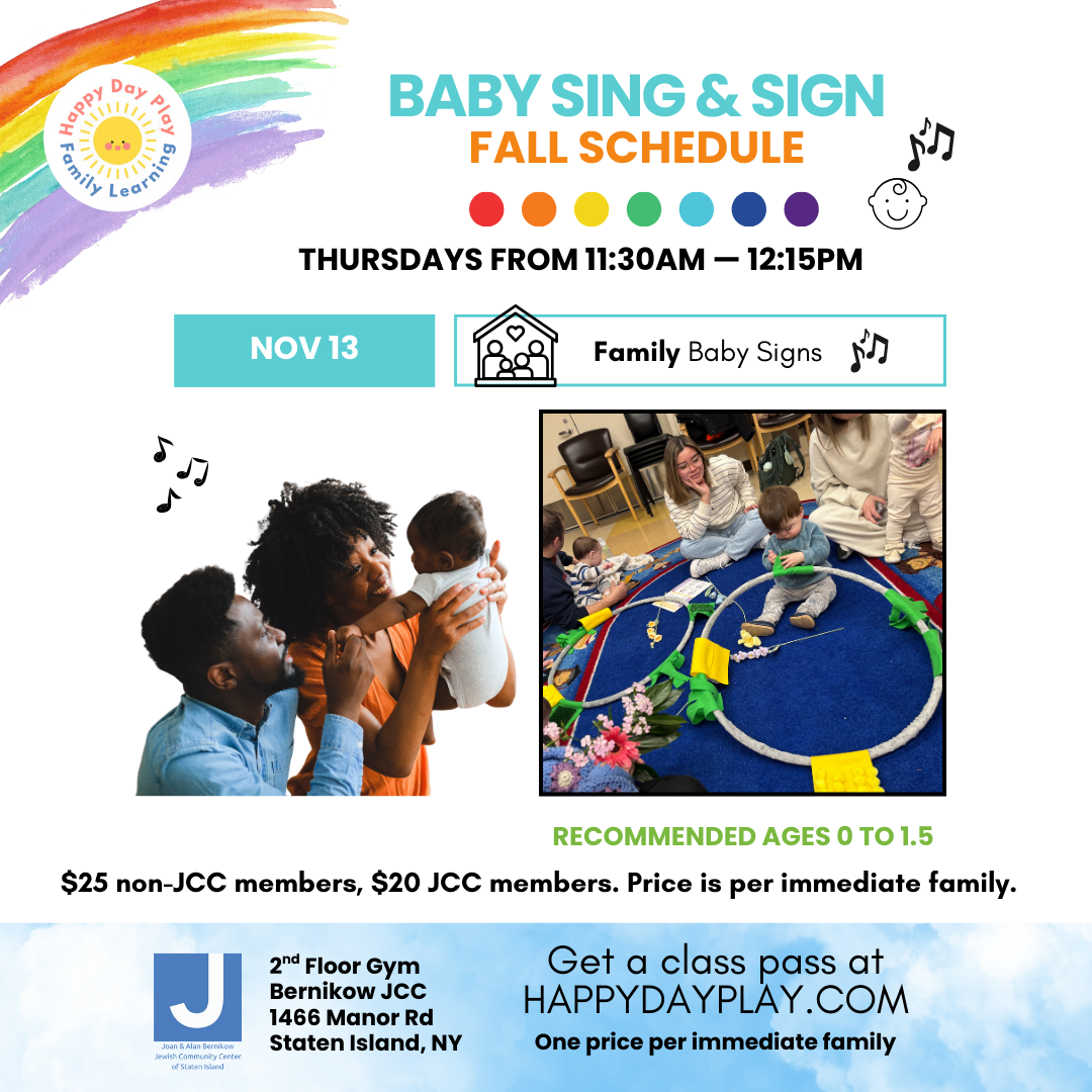 Baby Sing & Sign Class: FAMILY BABY SIGNS, Ages Birth to 1.5 Years