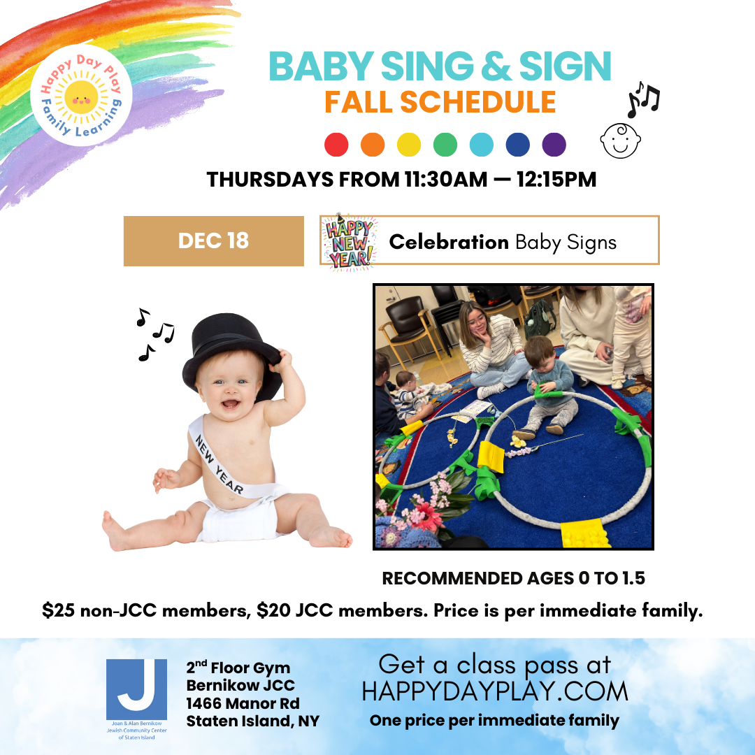 Baby Sing & Sign Class: CELEBRATION BABY SIGNS, Ages Birth to 1.5 Years