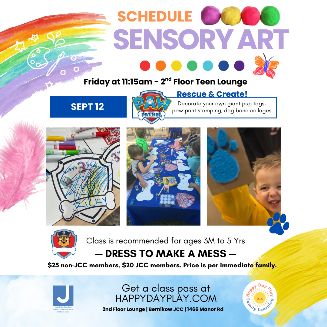 Sensory Art Class: PAW PATROL RESCUE AND CREATE, Ages 3 Months to 5 Years