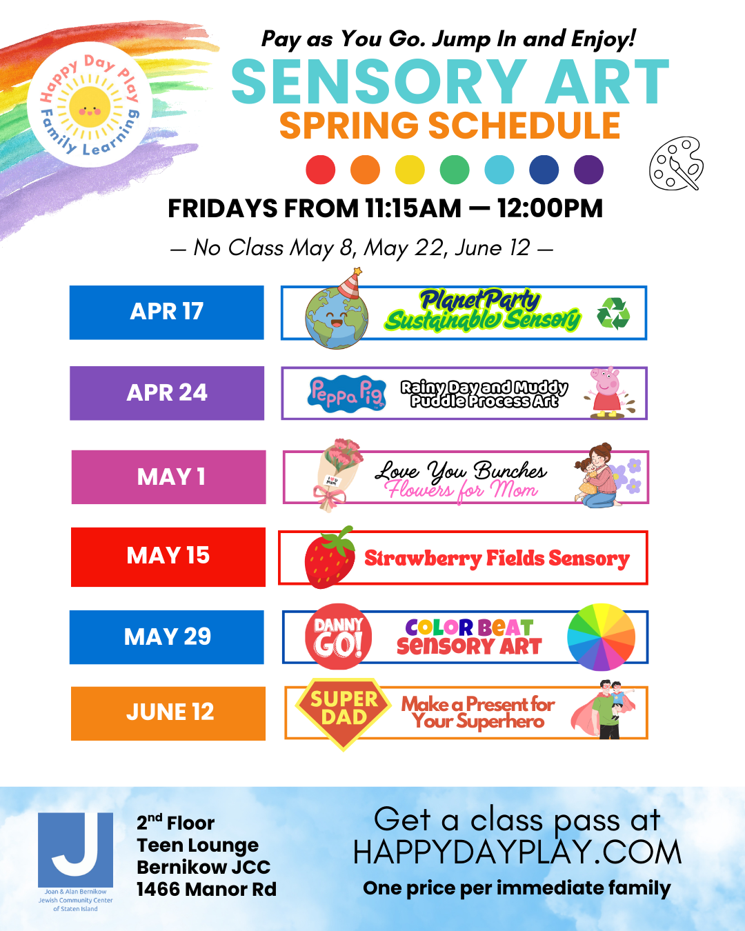 Sensory Art Class: PLANET PARTY Sustainable Sensory Art Ages 3 Months to 5 Years