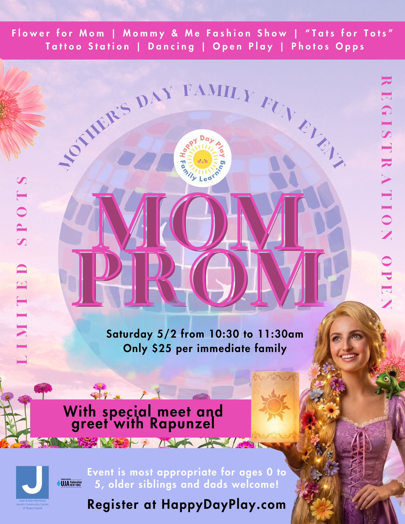 Mom Prom: Mother’s Day Family Event Saturday May 2 - SPECIAL TICKET REQUIRED, NO WALK-INS