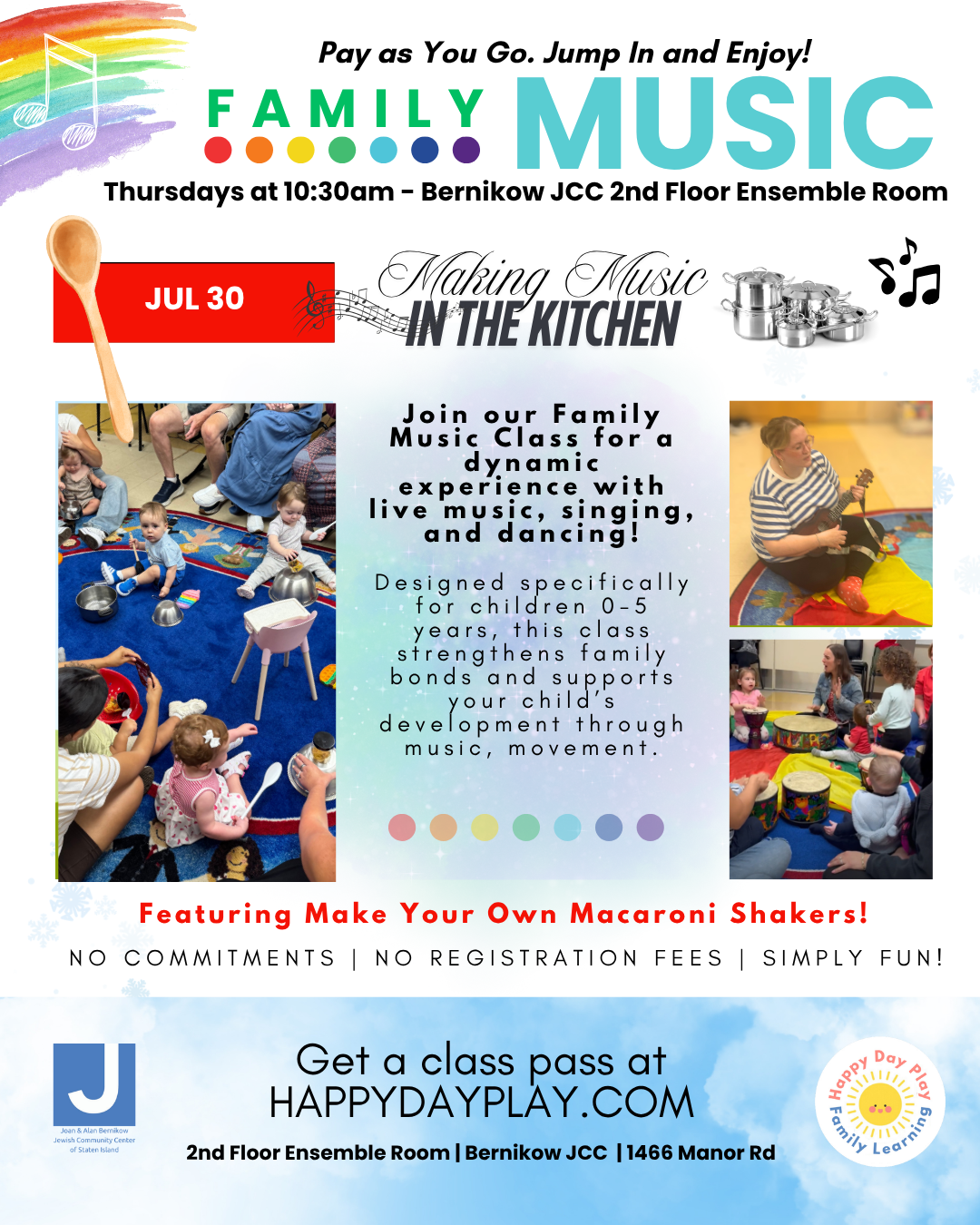 Family Music Class: Family Music Class: Making Music in the Kitchen, Ages 0 to 5