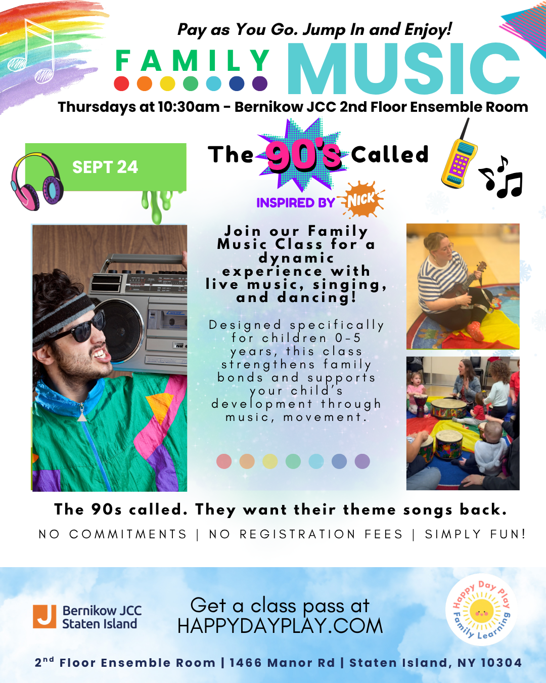Family Music Class: The 90s Called: Inspired by Nickelodeon, Ages 0 to 5