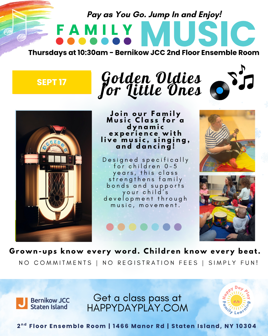 Family Music Class: Golden Oldies for Little Ones, Ages 0 to 5