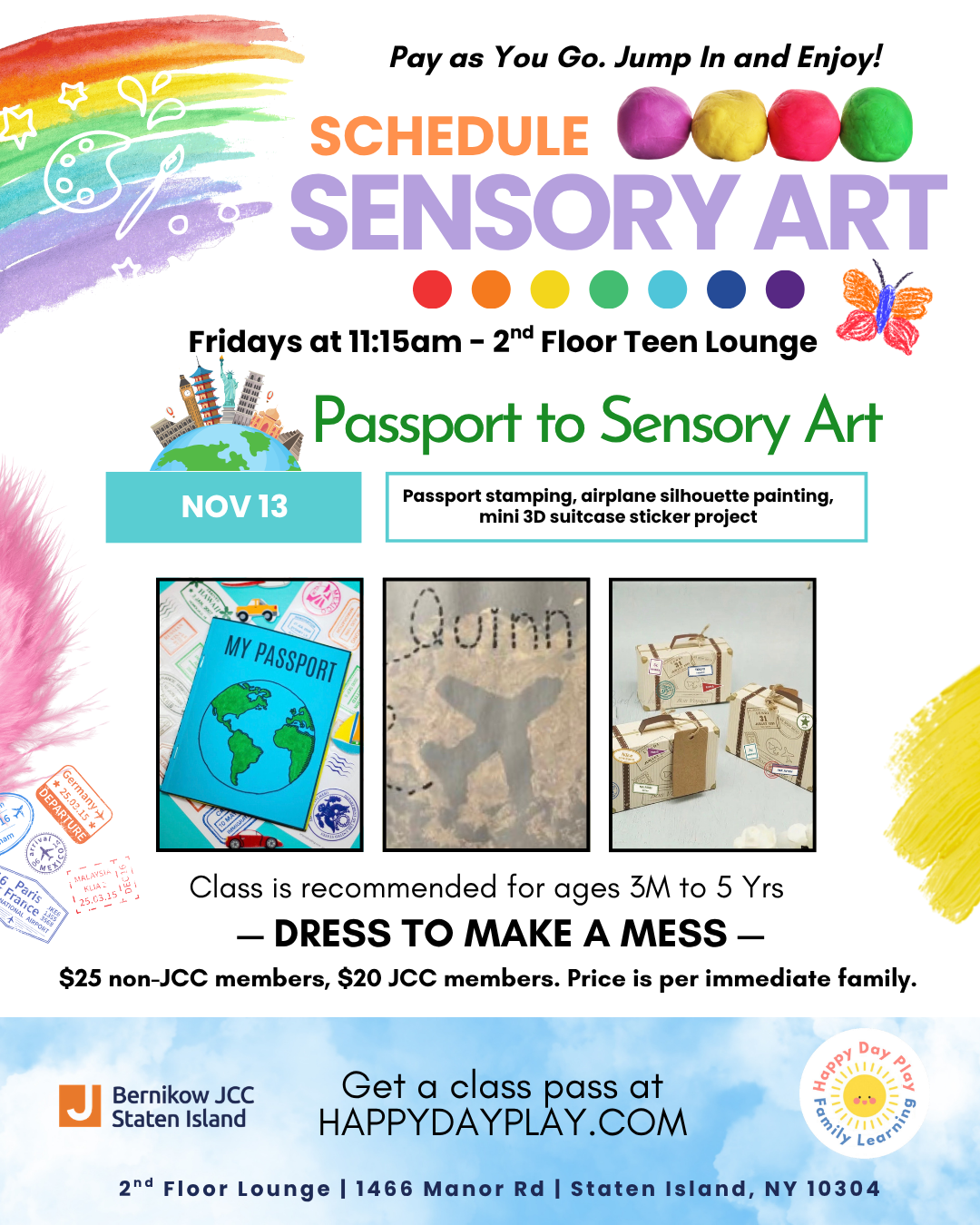 Sensory Art Class: Passport to Sensory Art, Ages 3 Months to 5 Years