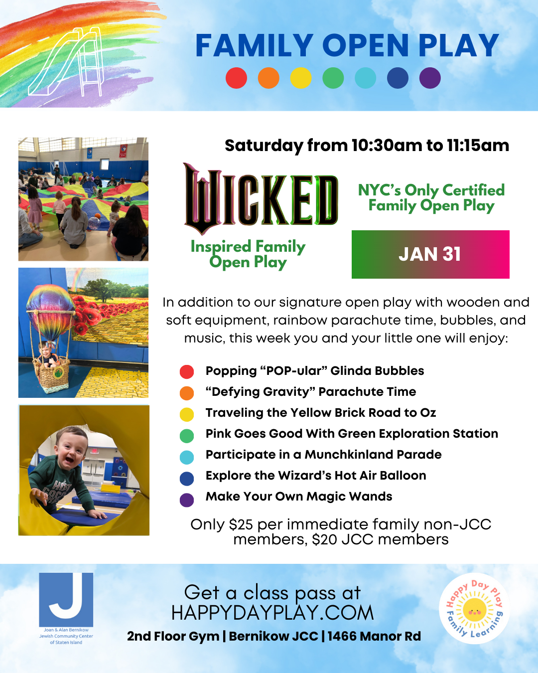 Family Open Play Class: WICKED INSPIRED OVER THE RAINBOW FAMILY OPEN ...
