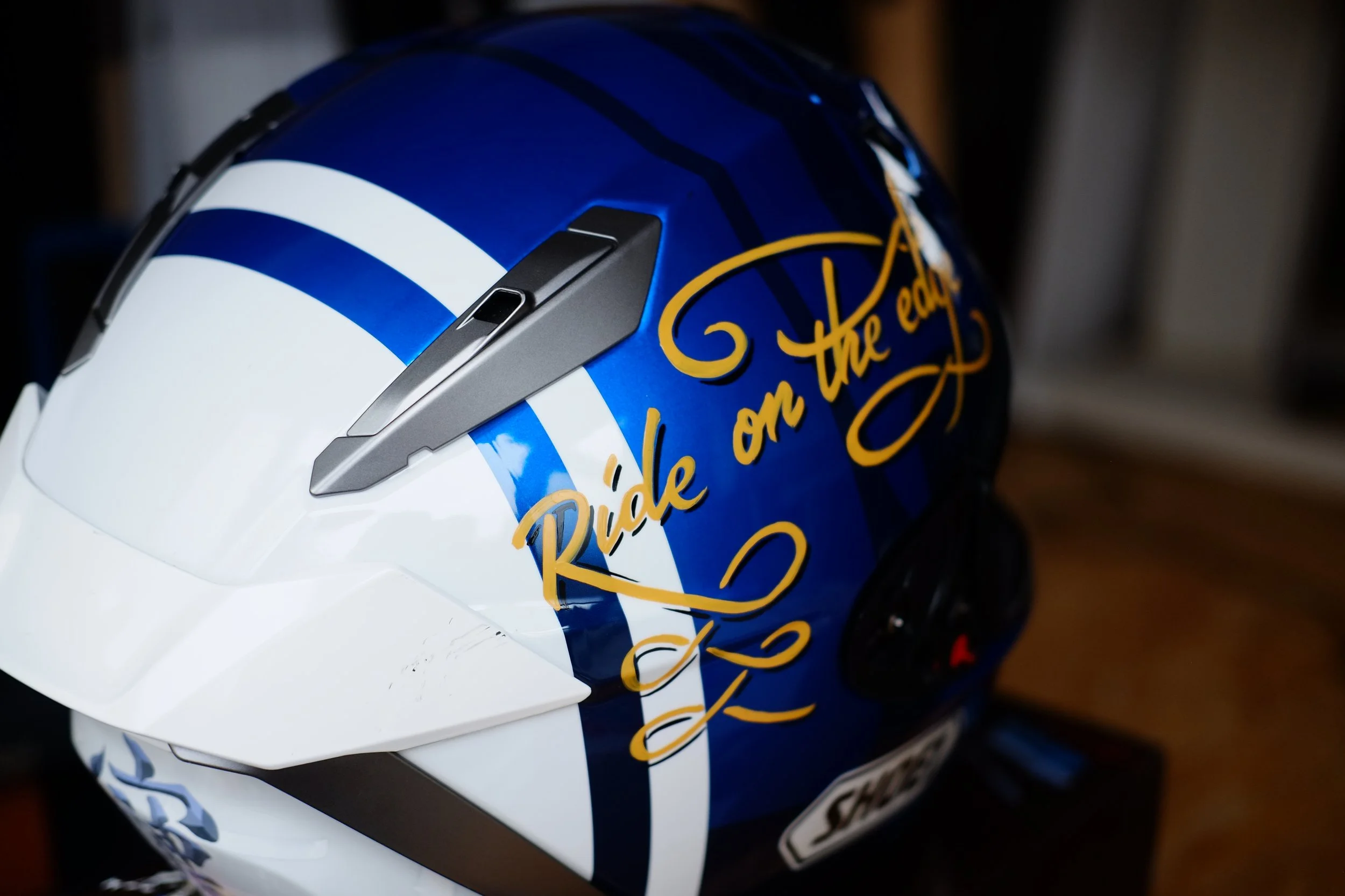 Hand painted for helmet