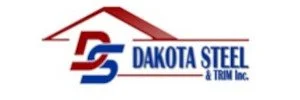 Dakota Steel & Trim Inc. logo with stylized roof and initials DS in red and blue.