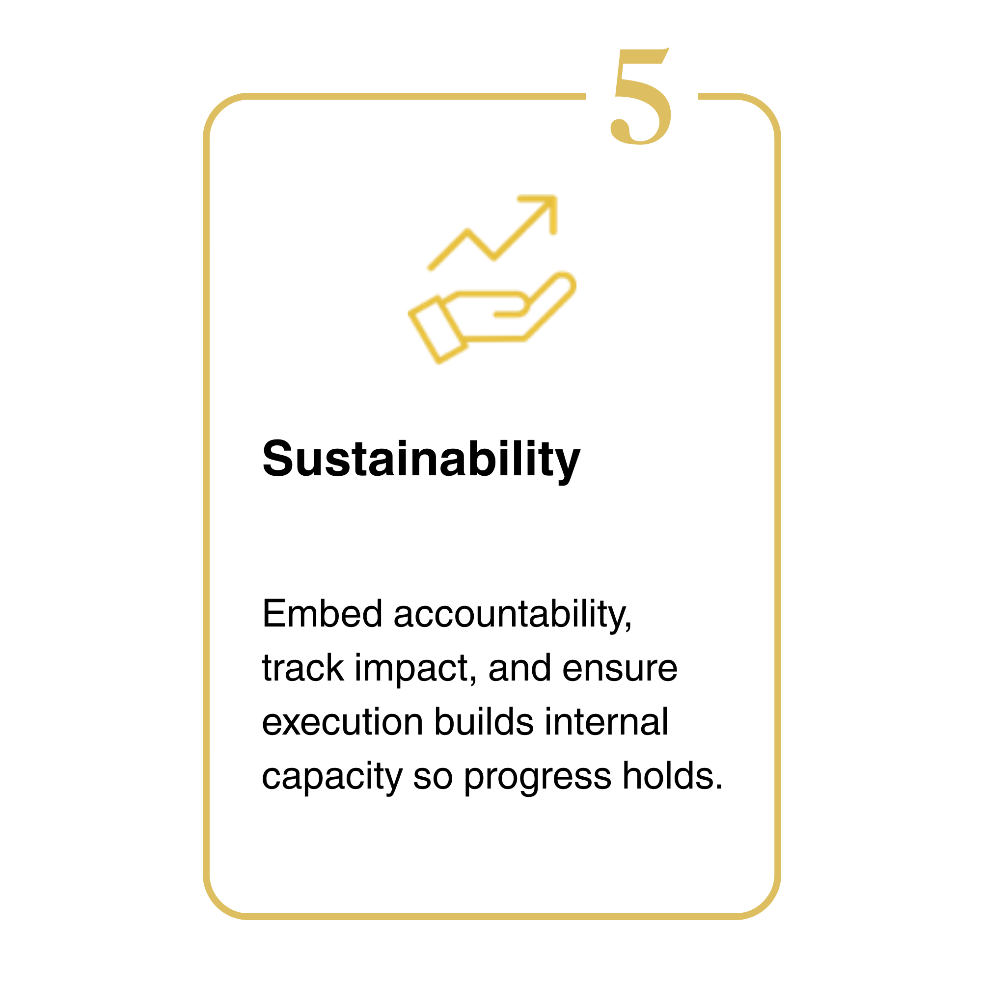 Award certificate with a gold border, large number 5 at the top, and a ribbon icon, indicating fifth place or level.