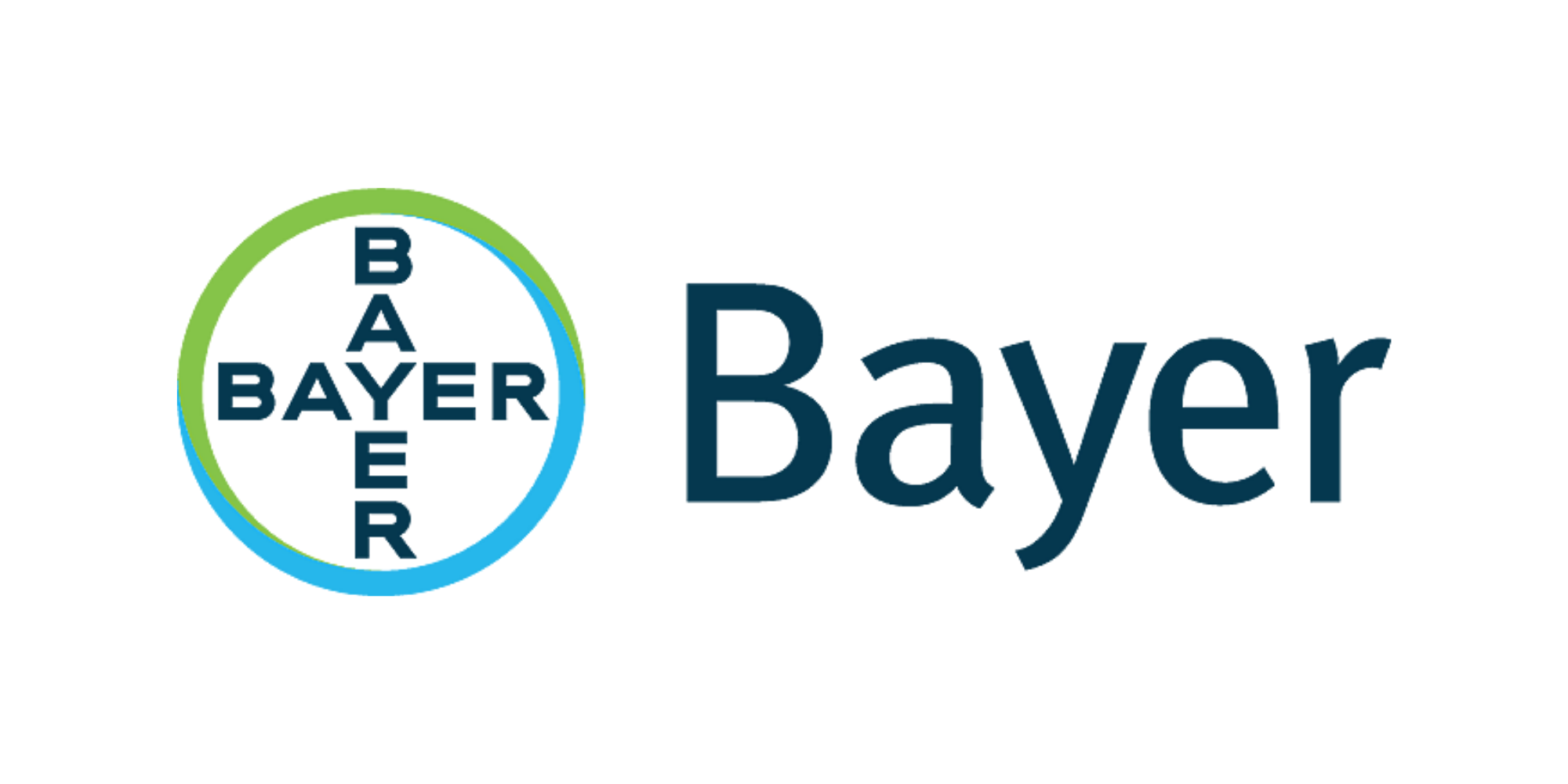 The Bayer logo featuring a blue circle with a cluster of plant images and the words "Bayer" and "CropScience" in stylized blue font.