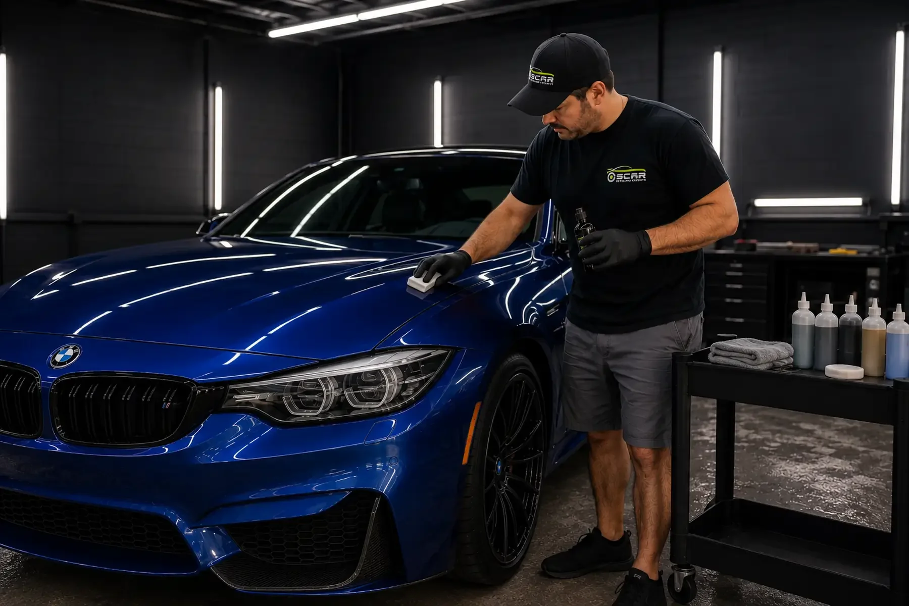 BMW ceramic coating aplication