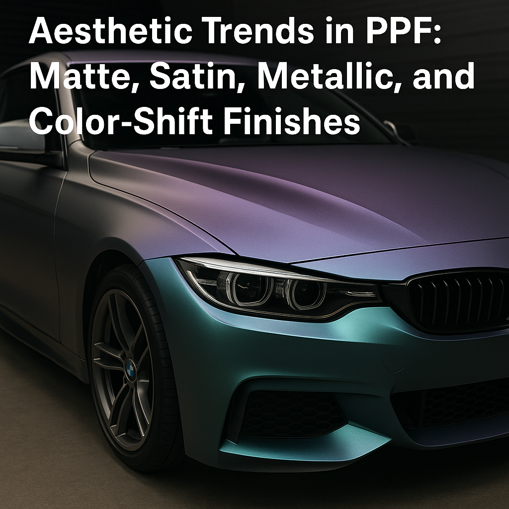 Aesthetic Trends in PPF: Matte, Satin, Metallic, and Color-Shift Finishes