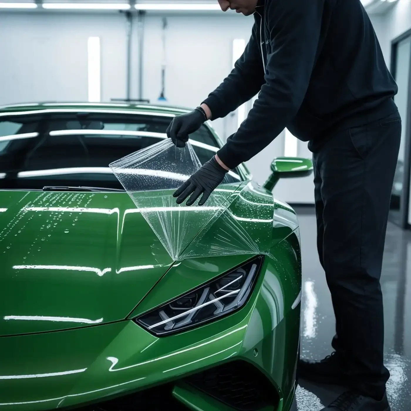 Hood PPF Installation