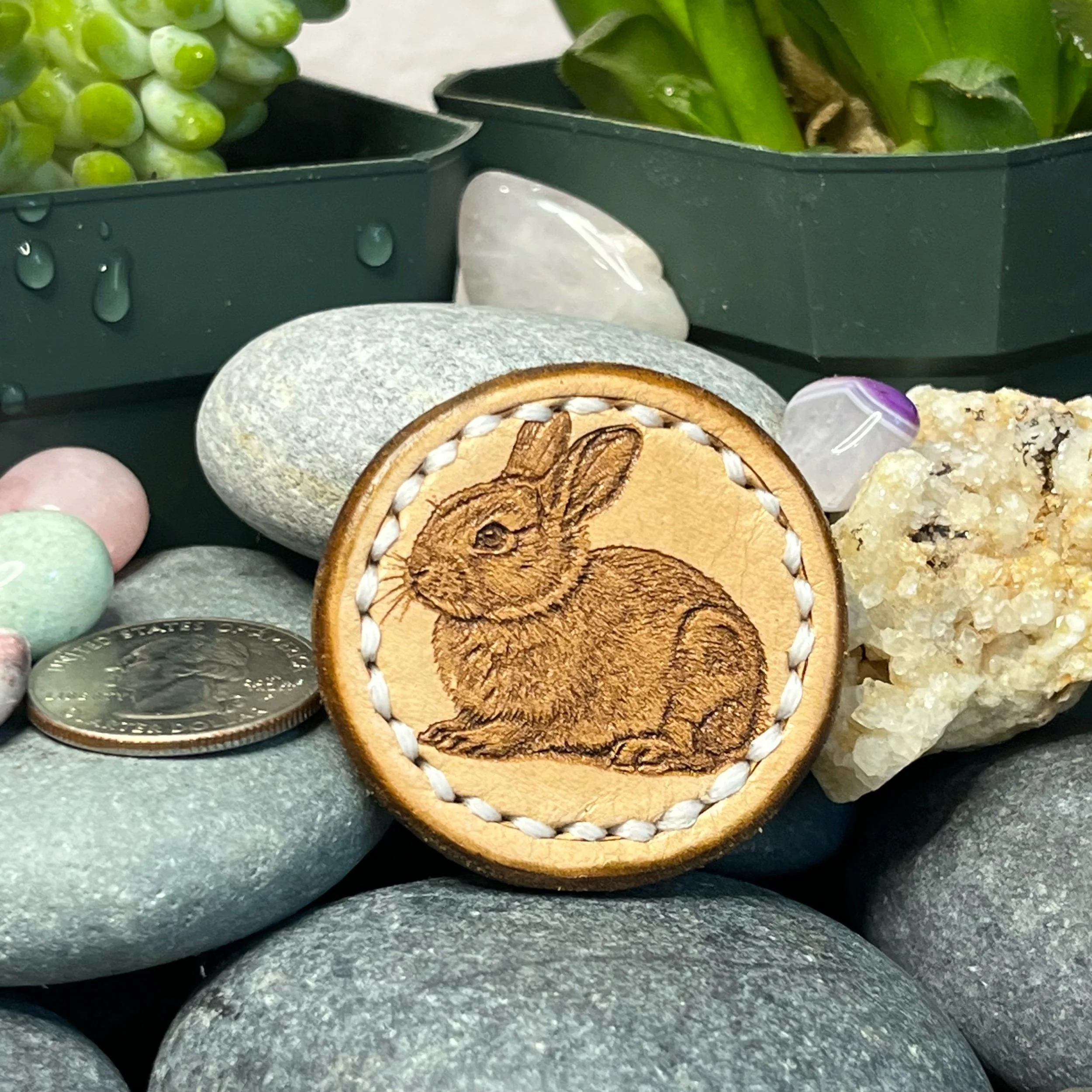 Bunny - Leather Magnet