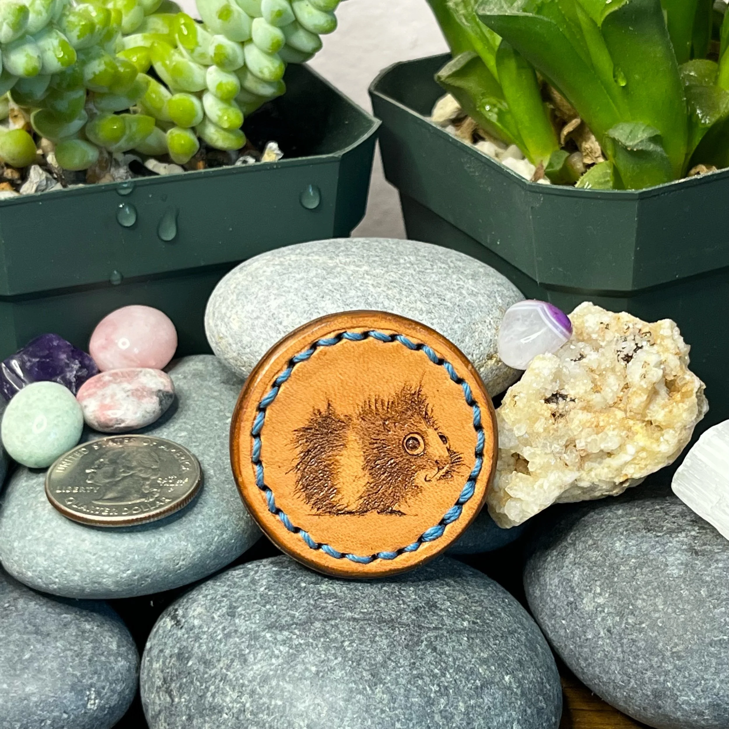 Guinea Pig - Leather Magnet