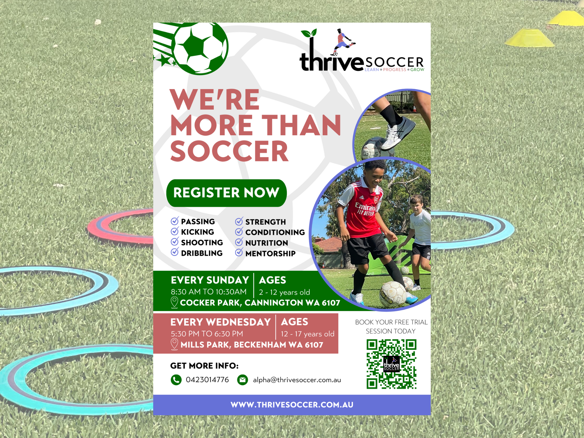 Thrive Soccer Flyer
