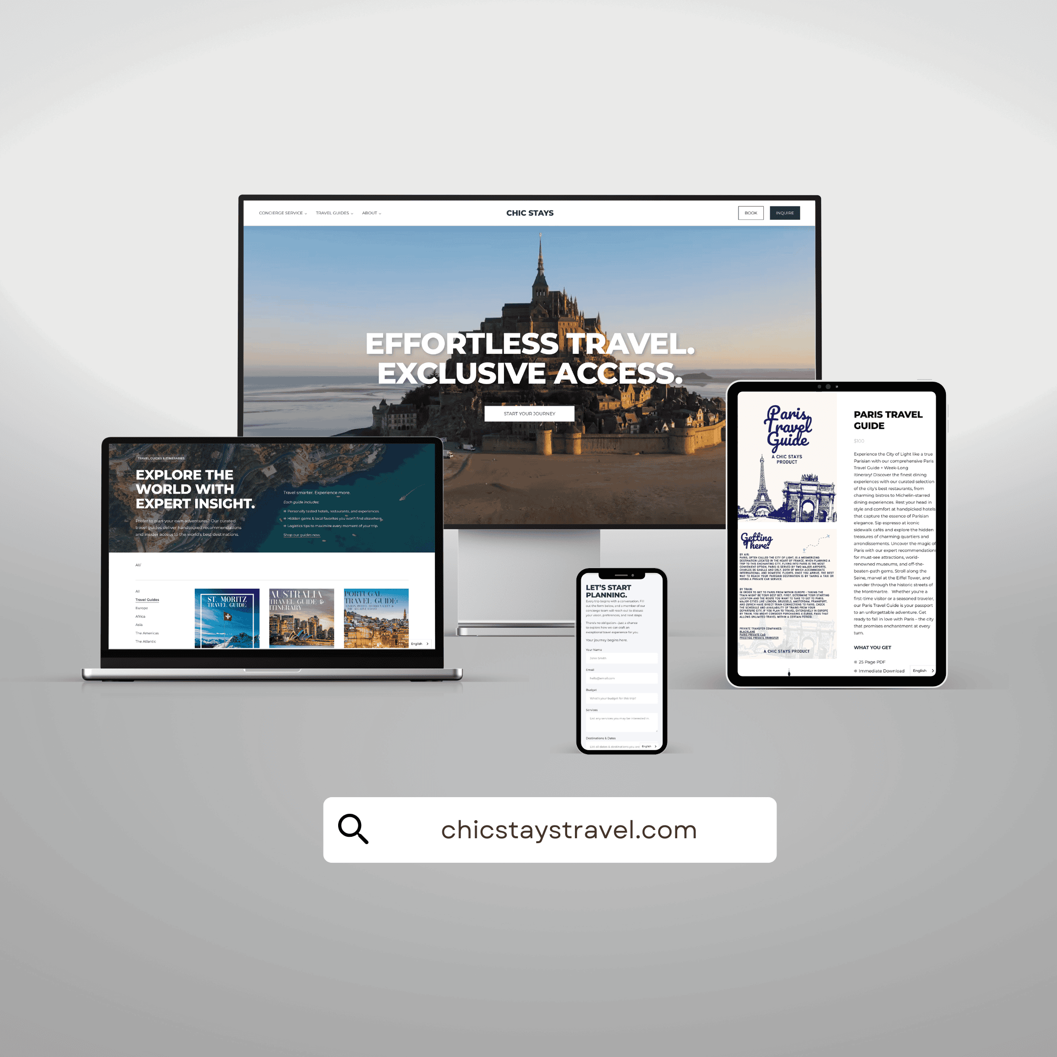 Luxury Travel Concierge Website