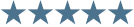 Five blue stars on a white background.