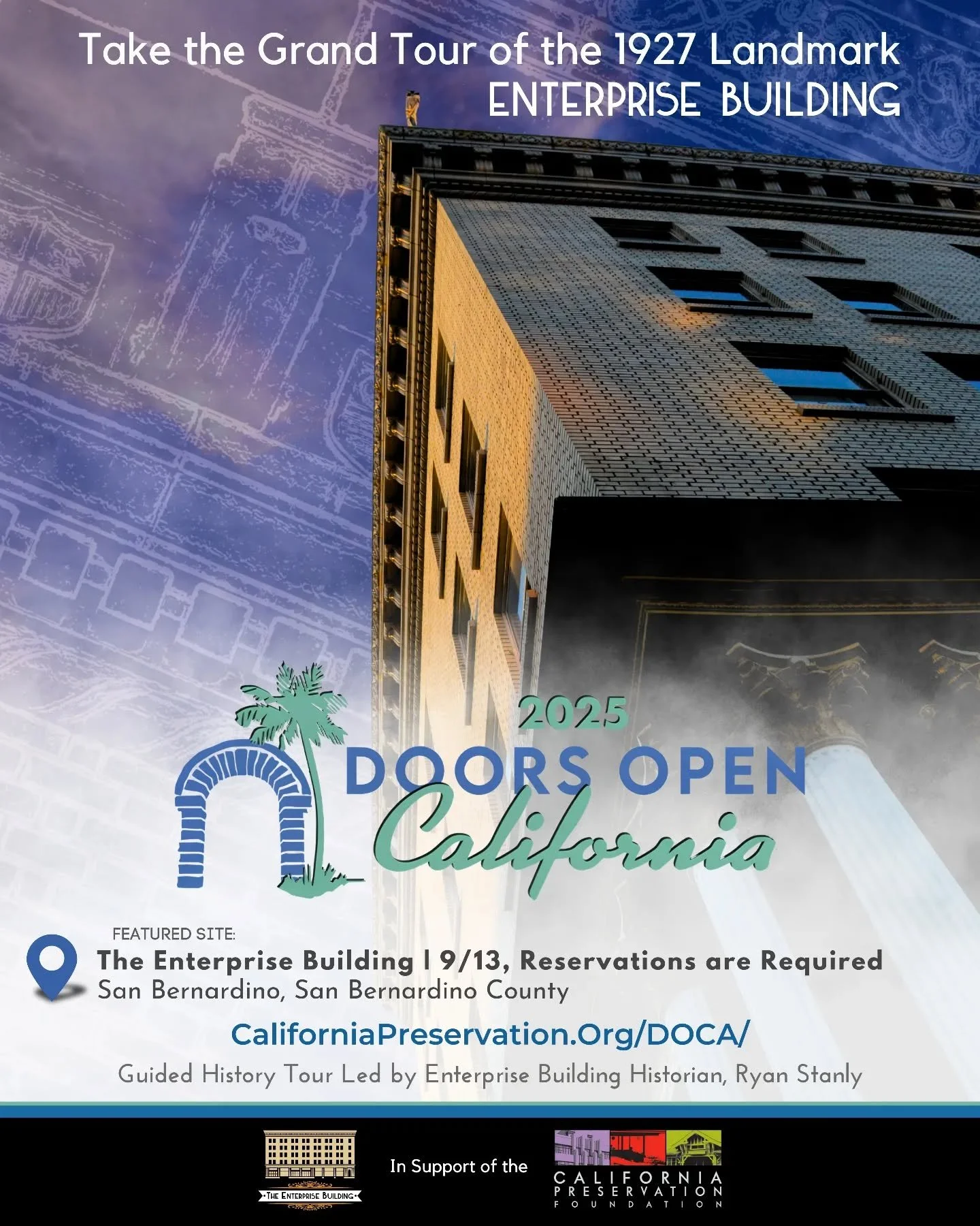 Doors Open California | Sep. 13th

Take a Grand Tour of the 1927 Landmark Enterprise Building.

Visit @capreservation to register for their state wide event which allows visitors to access 75+ sites including the @the_weber_house and iconic @unionsta