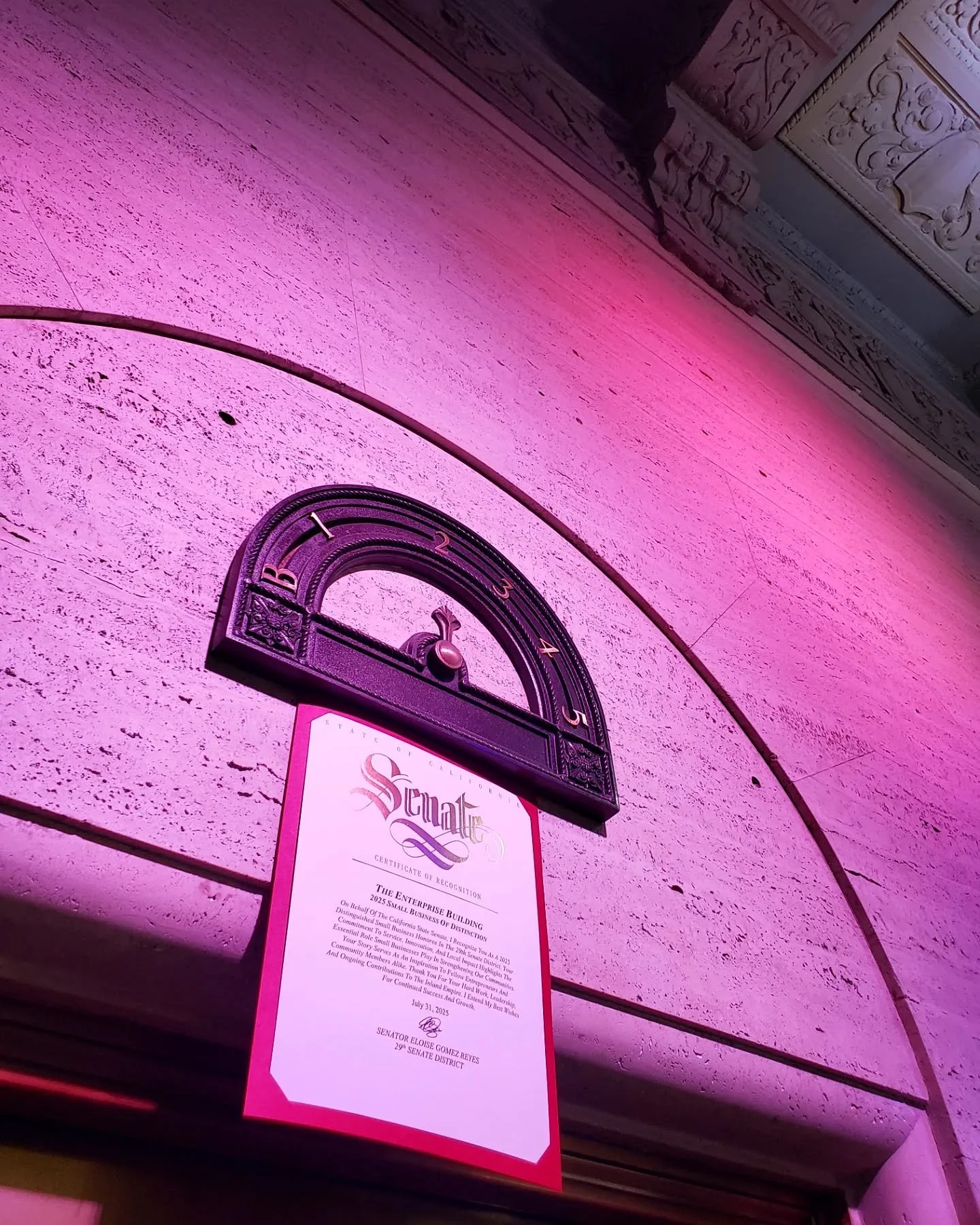 2025 Small Business of Distinction

Recently, we were honored by Senator Eloise G&oacute;mez Reyes @seneloisereyes as one of her district's 2025 Small Businesses of Distinction at a lovely lunch hosted at Studio D.

We share this honor with some of t