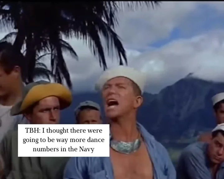 I just thought there would be&hellip;

Our Dance Team on Makin Island was 🔥&hellip;

But we&rsquo;ll save the tale of Hot Mess for another day. 😉

South Pacific
Anchors Aweigh
Addams Family Values
All Hands on Deck
If I Could Turn Back Time
