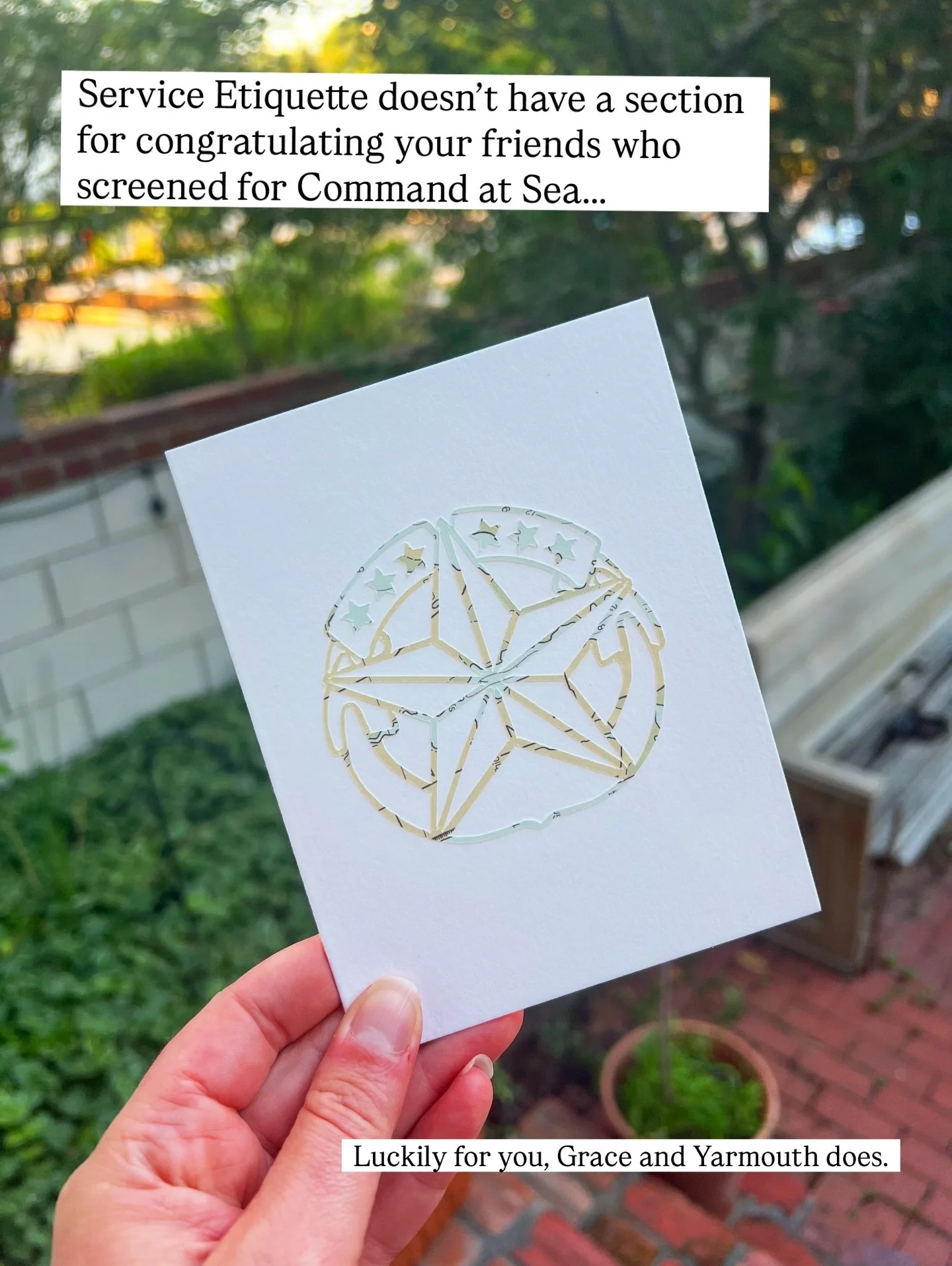 If your friend screened and you didn&rsquo;t even send them a card do you think you&rsquo;re going to be under the tent eating cake?

But in all seriousness, send your friends a BZ along with a blank Command at Sea pin card so they can write down the