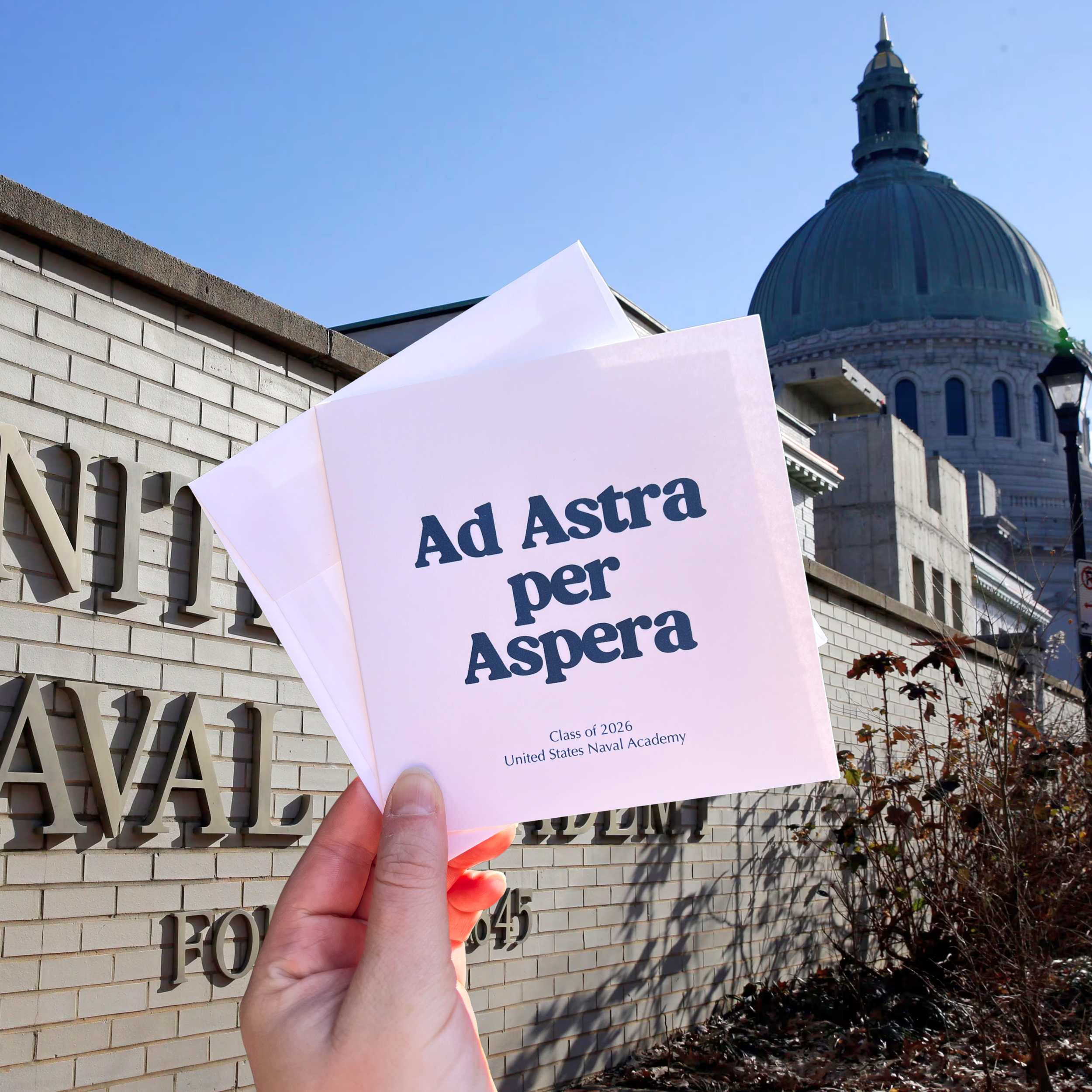 USNA 2026 Motto Card