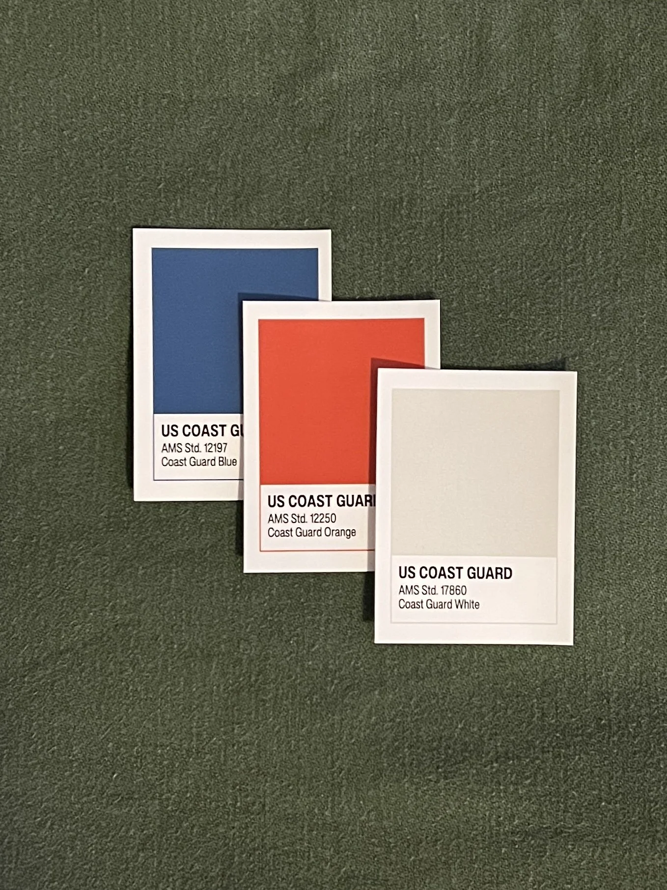 Coast Guard Pantone Stickers