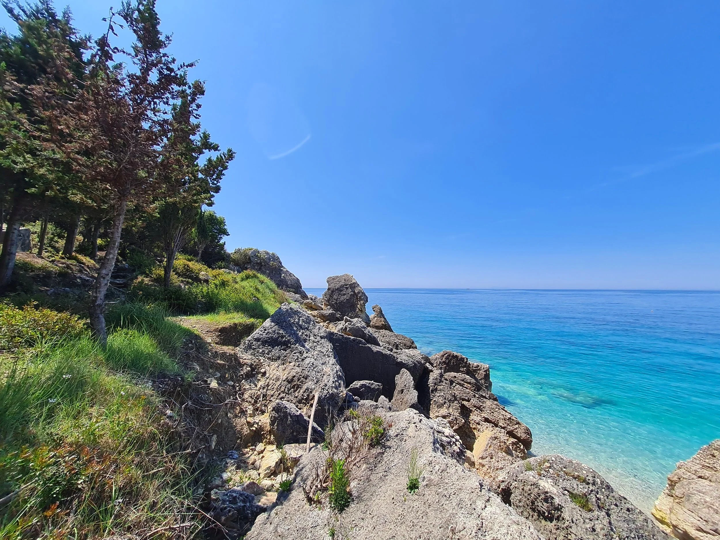 Trail from Livadi beach to Himarë