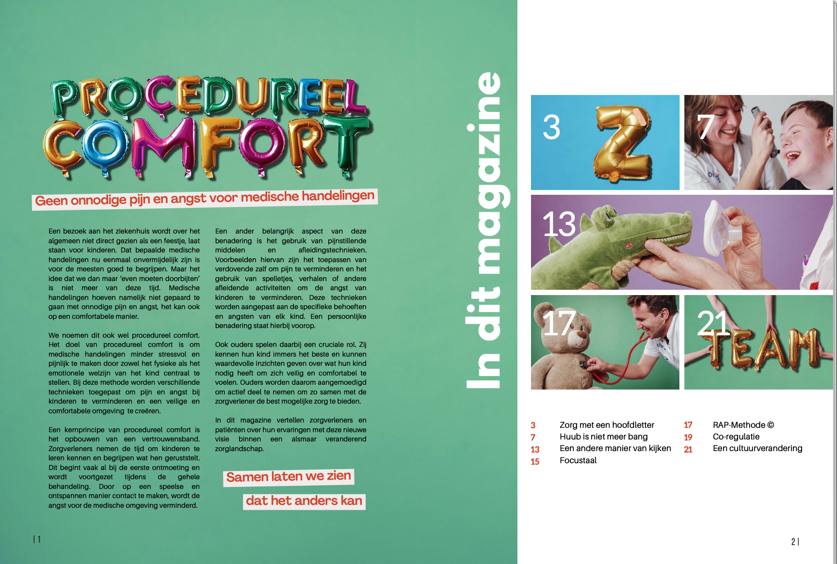 Magazine procedureel comfort