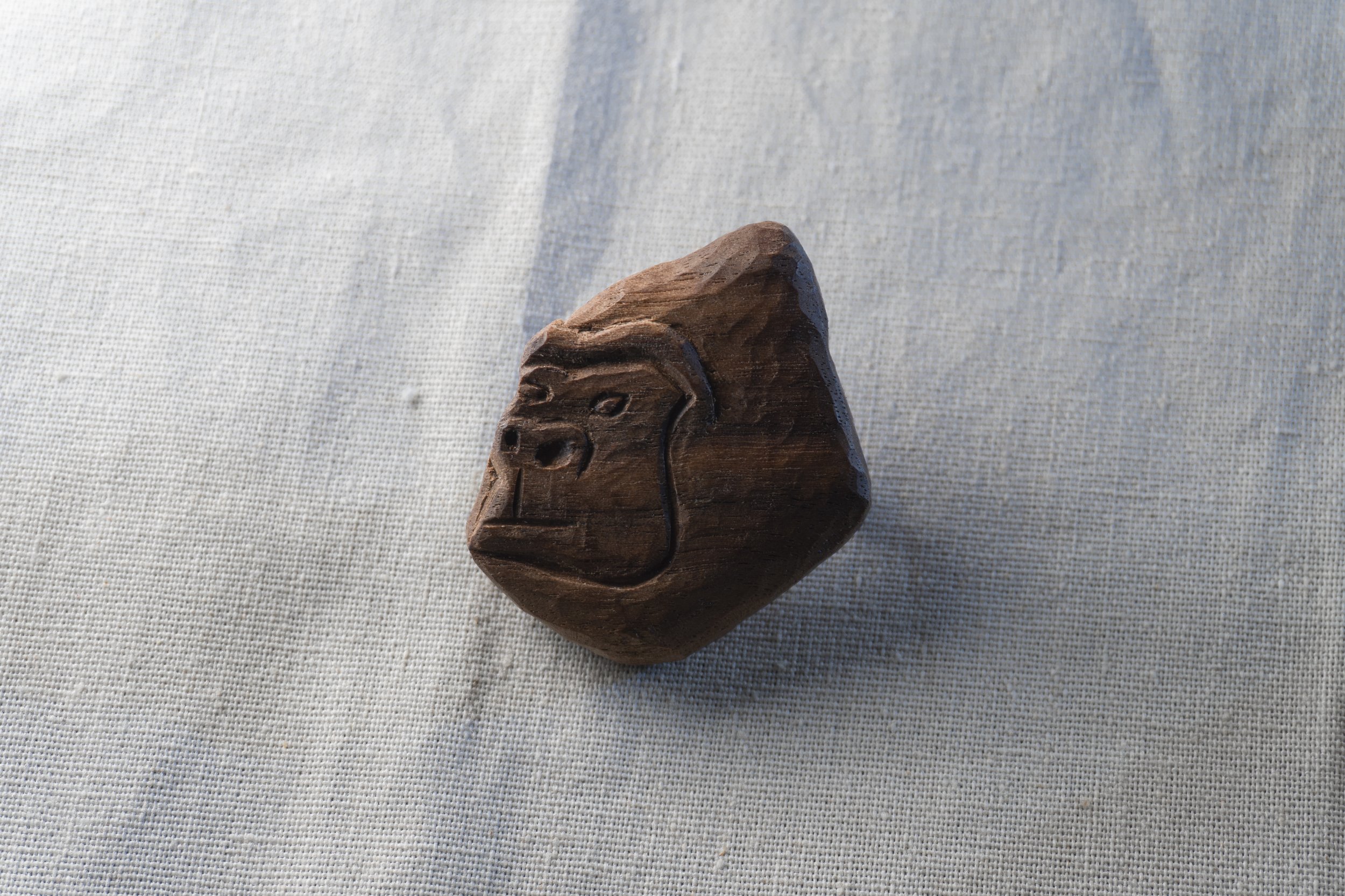 Gorilla | 30 Animal Series | Handmade Wooden Brooch