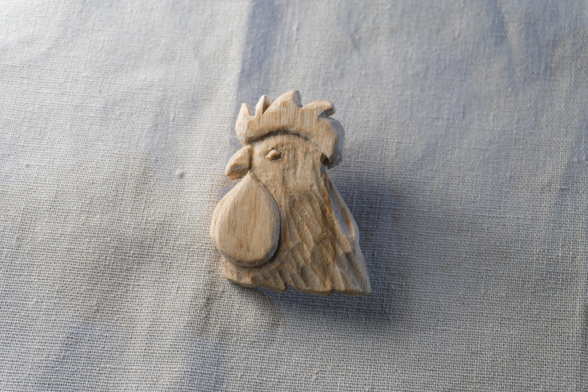 Chicken | 30 Animal Series | Handmade Wooden Brooch