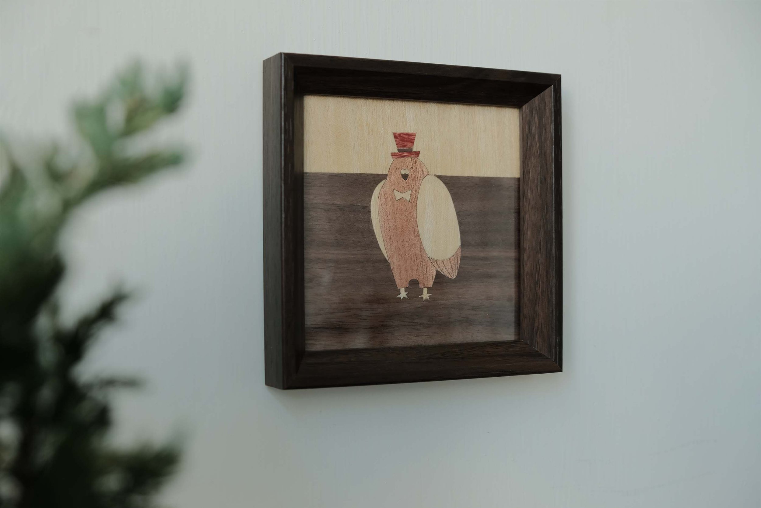 Pigeon Photo Frame | Handmade Wooden Spliced Photoframe