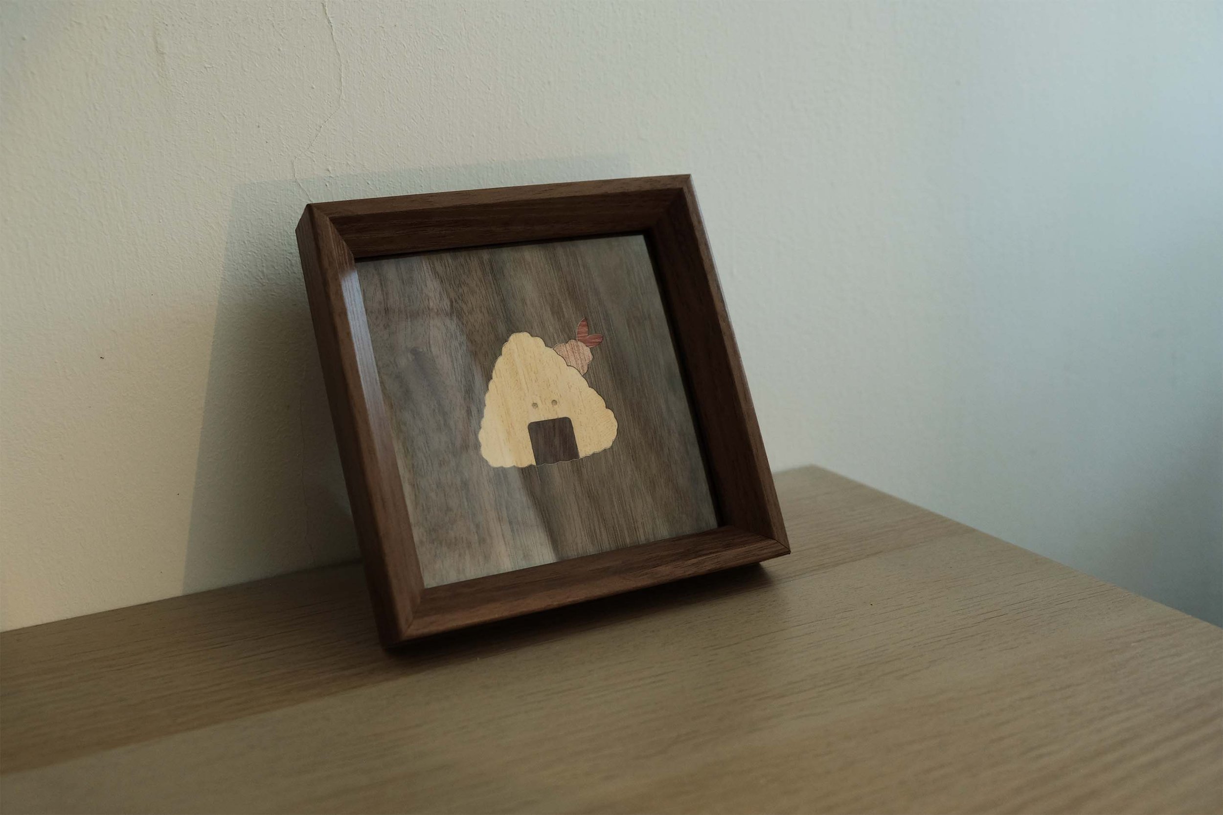Onigiri Photo Frame | Handmade Wooden Spliced Photoframe