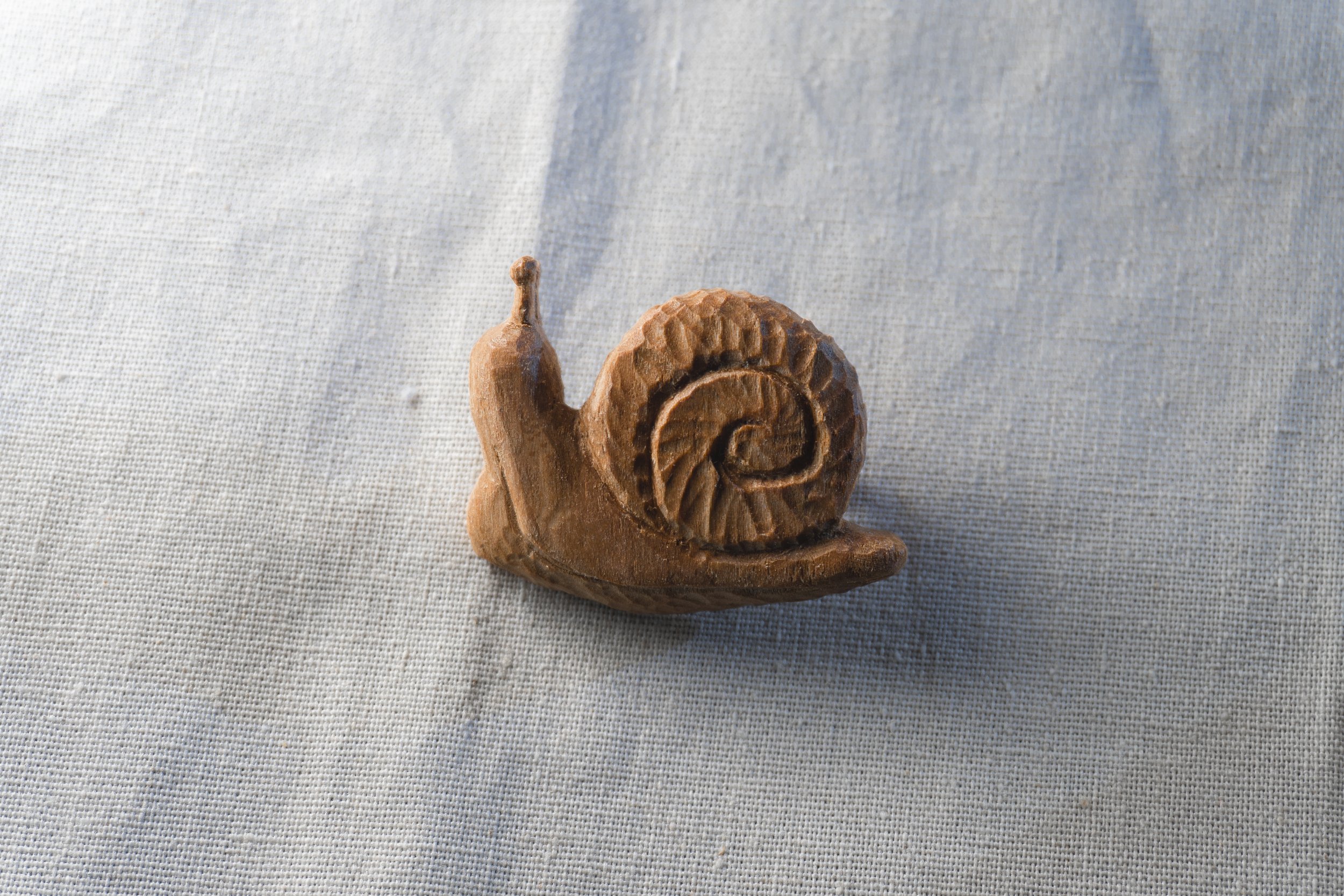 Snail | 30 Animal Series | Handmade Wooden Brooch