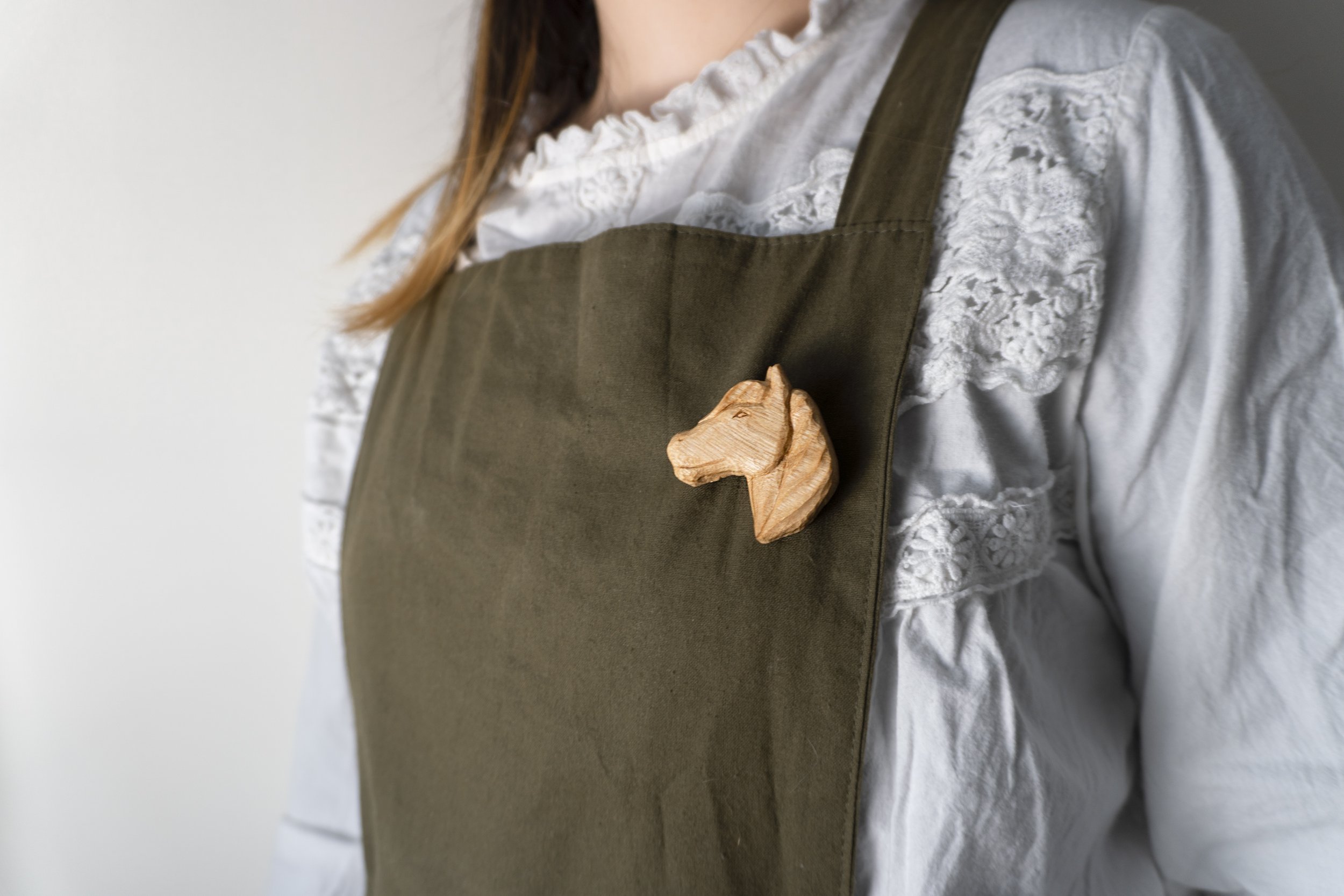 Horse | 30 Animal Series | Handmade Wooden Brooch